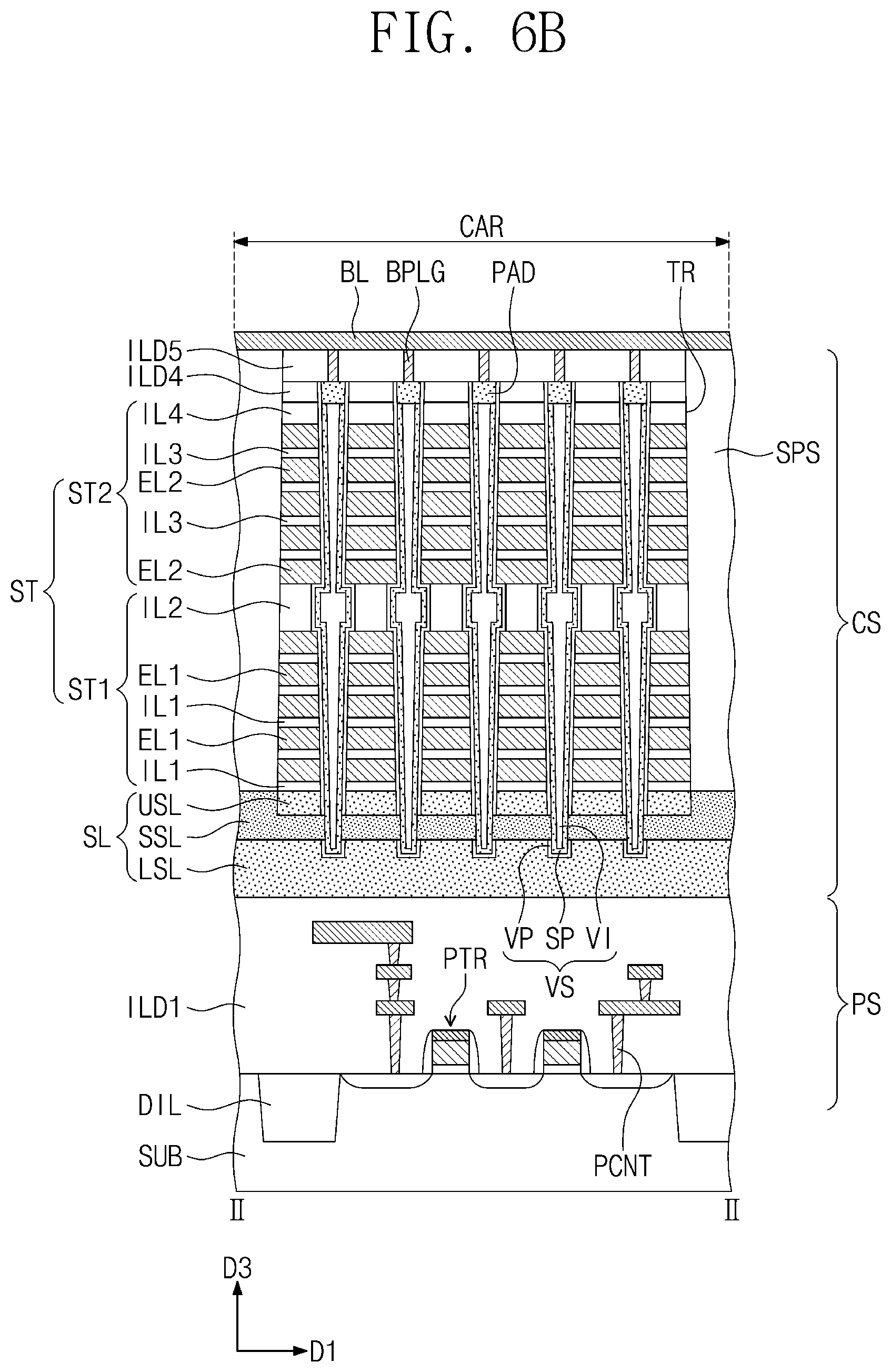 Patent US12414297 Figure 7 – Semiconductor device and electronic system including the same