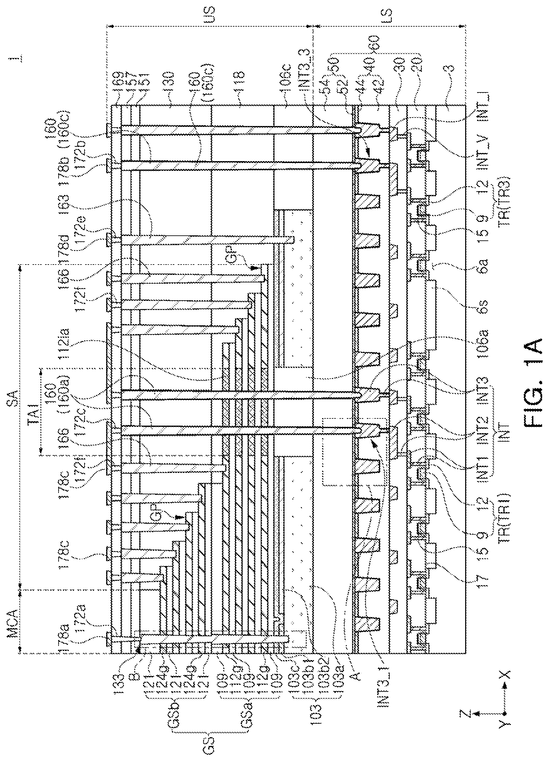Patent US12414301 Figure 1 – Semiconductor device and data storage system including the same