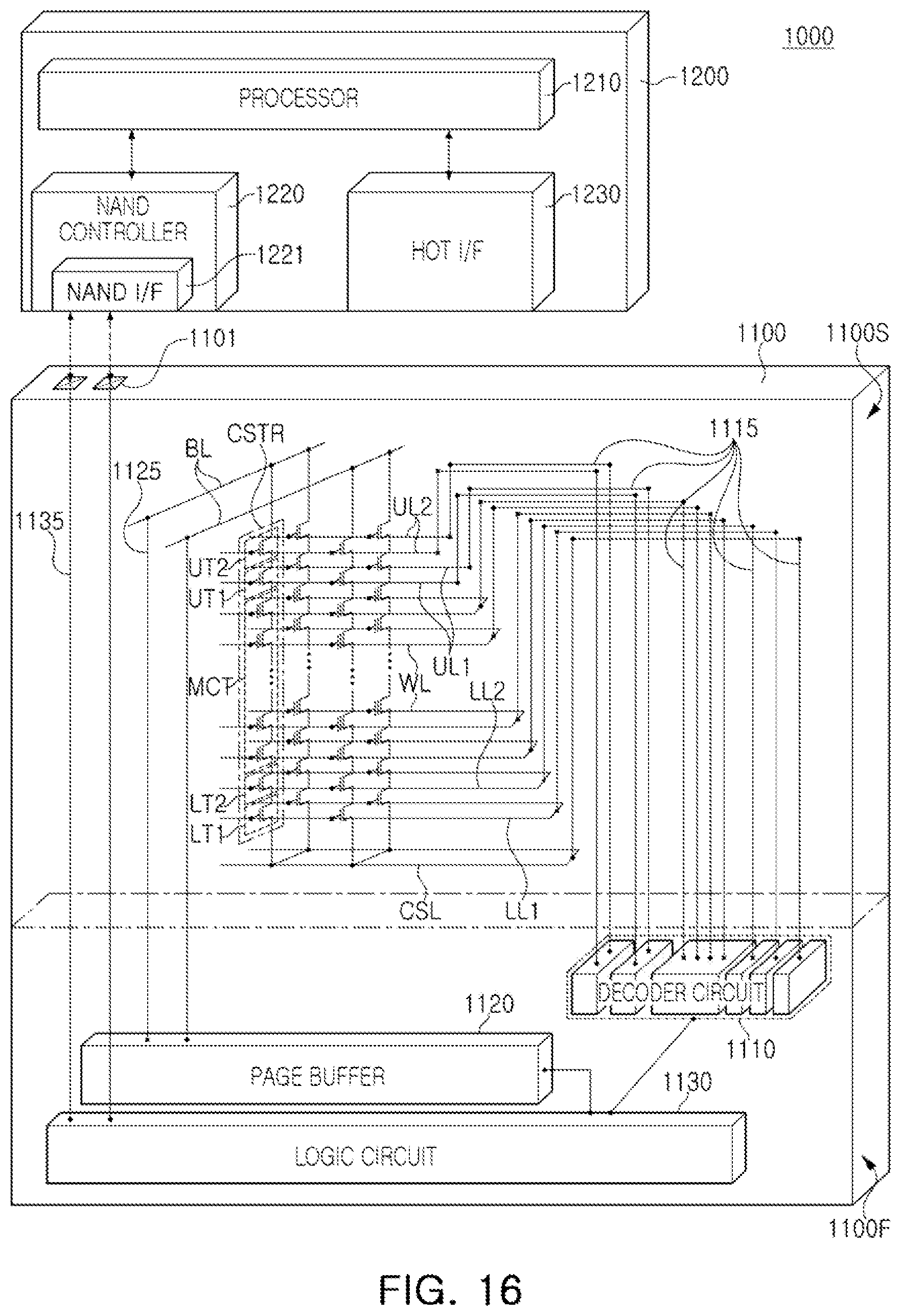 Patent US12414301 Figure 16 – Semiconductor device and data storage system including the same