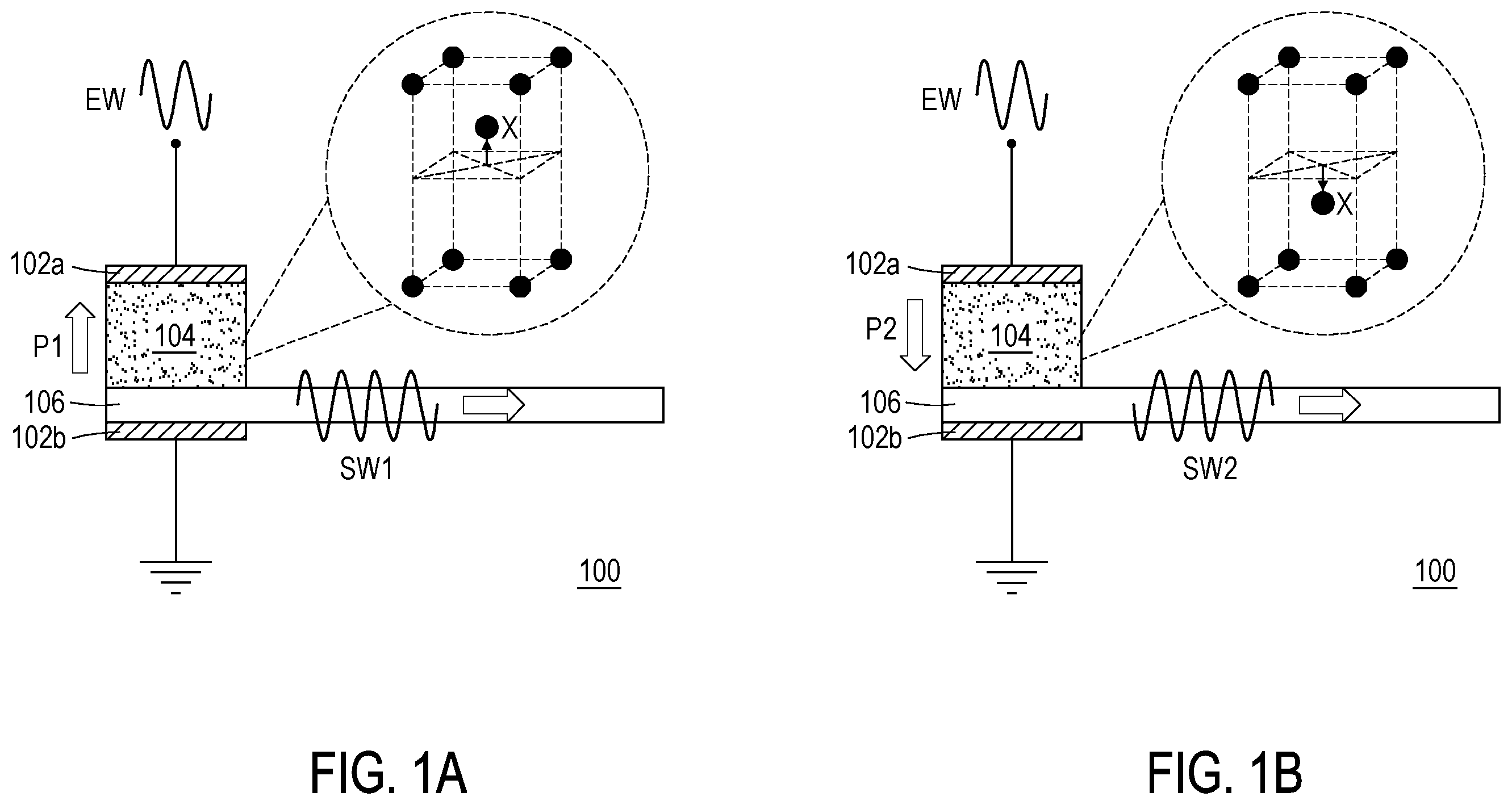 Patent US12414303 Figure 1 – Ferroelectric device and wave computing device