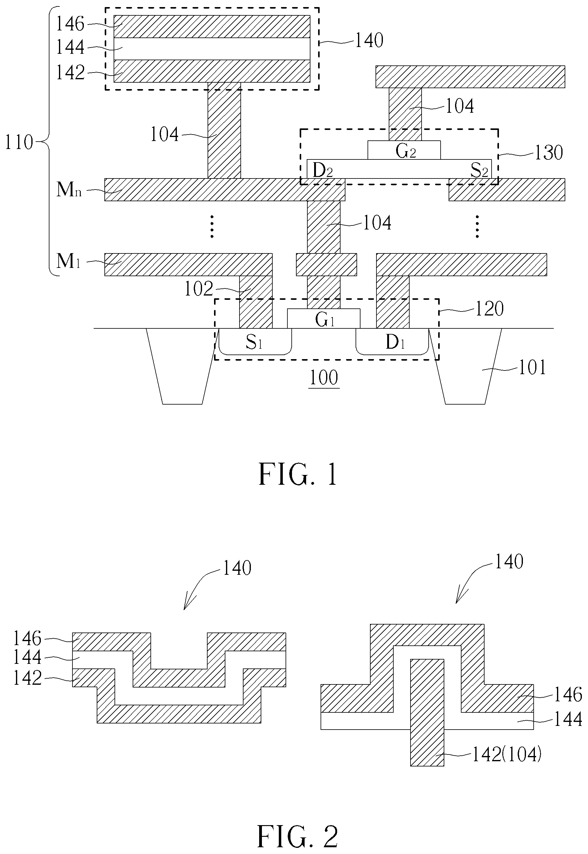 Patent US12414304 Figure 1 – 3D monolithic stacking memory structure with oxide-semiconductor field effect transistor and ferroelectric metal-insulator-metal storage capacitor