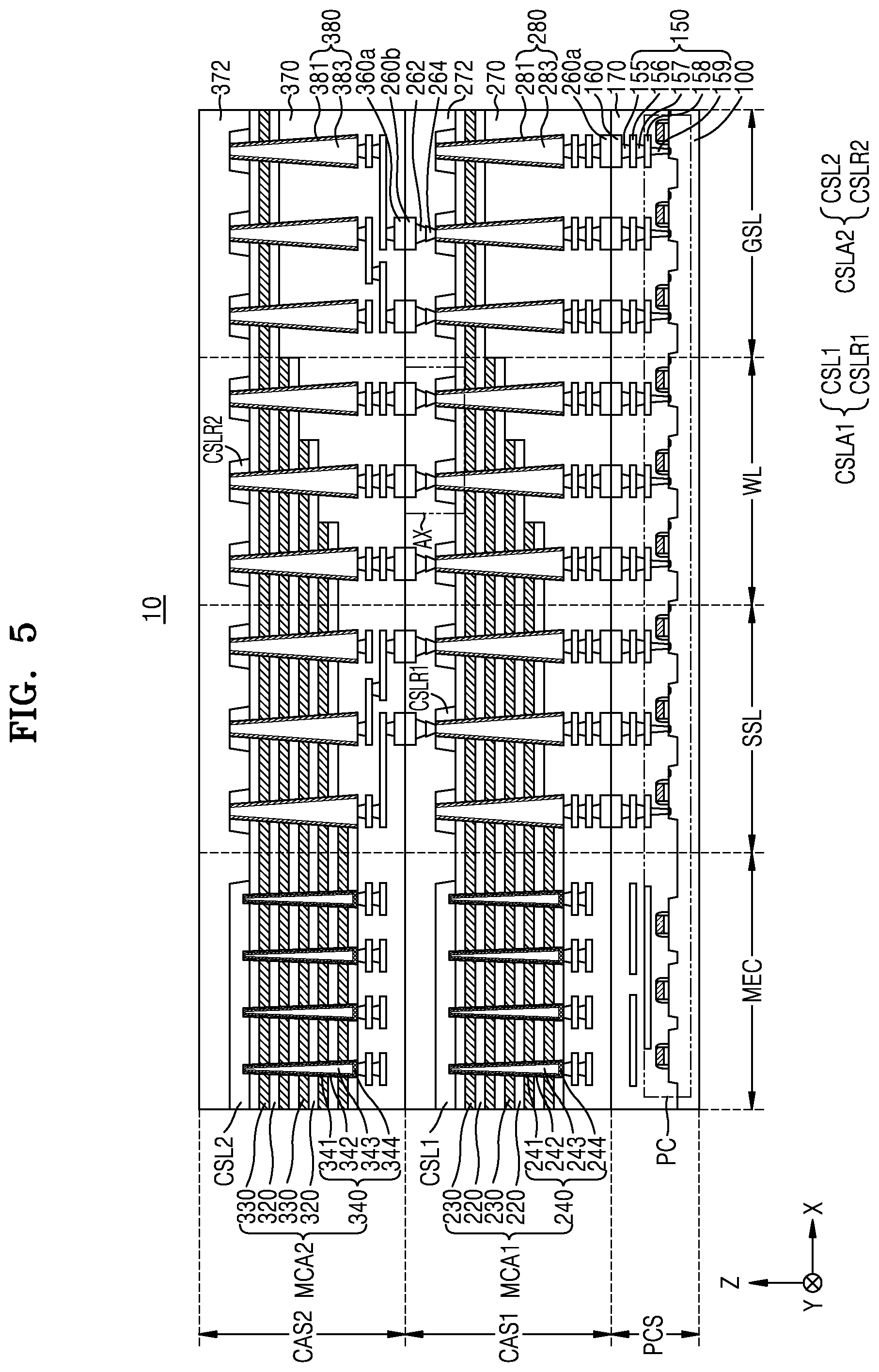 Patent US12414310 Figure 5 – Semiconductor memory devices and method of manufacturing the same