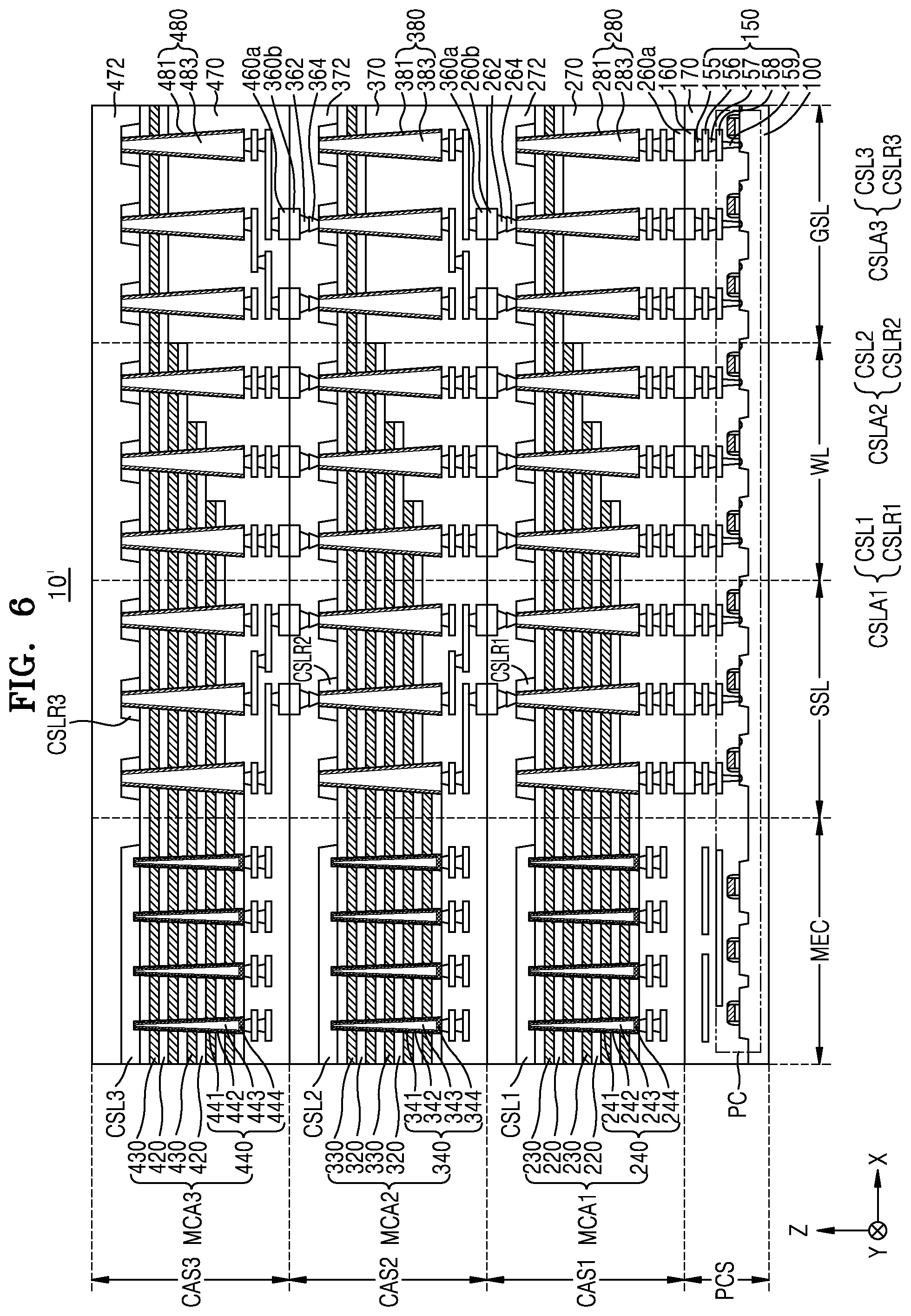 Patent US12414310 Figure 6 – Semiconductor memory devices and method of manufacturing the same