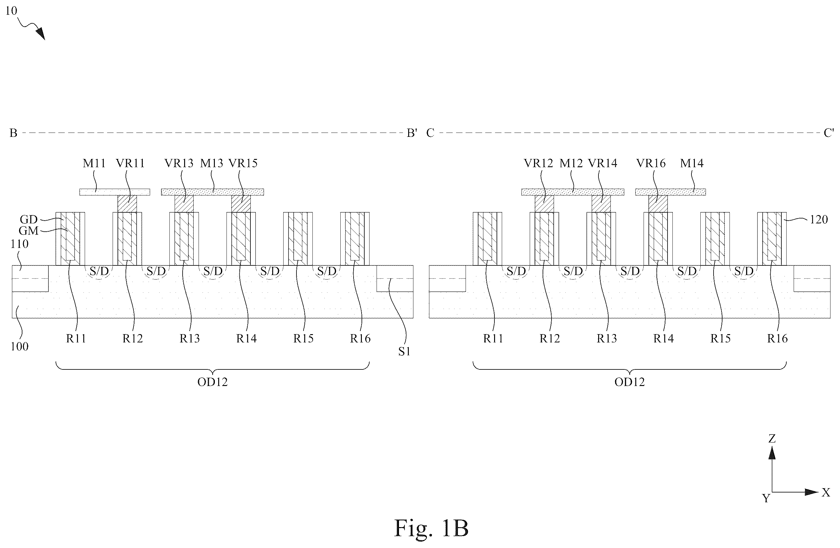 Patent US12414311 Figure 2 – Integrated circuit with feol resistor