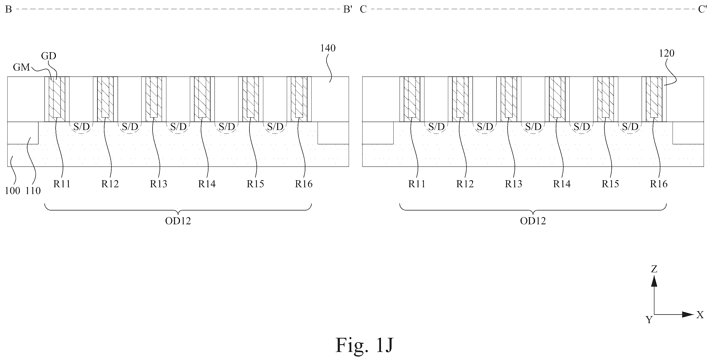 Patent US12414311 Figure 10 – Integrated circuit with feol resistor