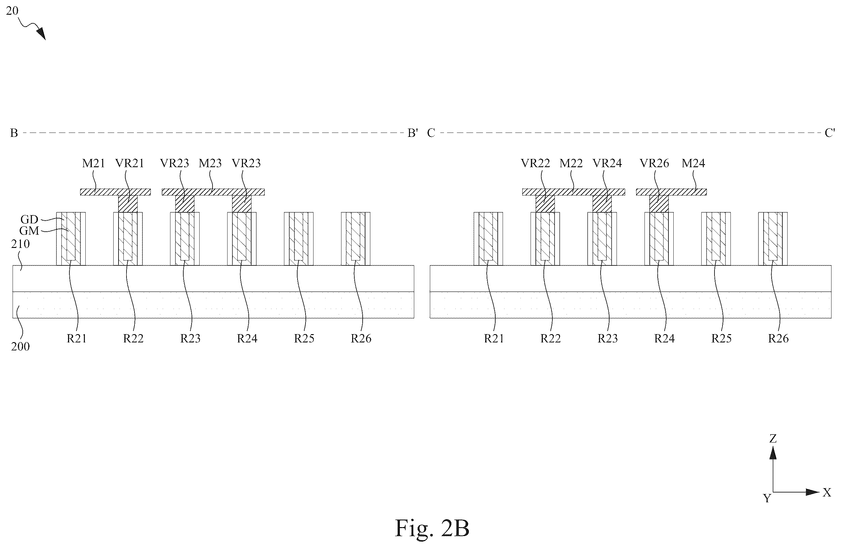 Patent US12414311 Figure 14 – Integrated circuit with feol resistor