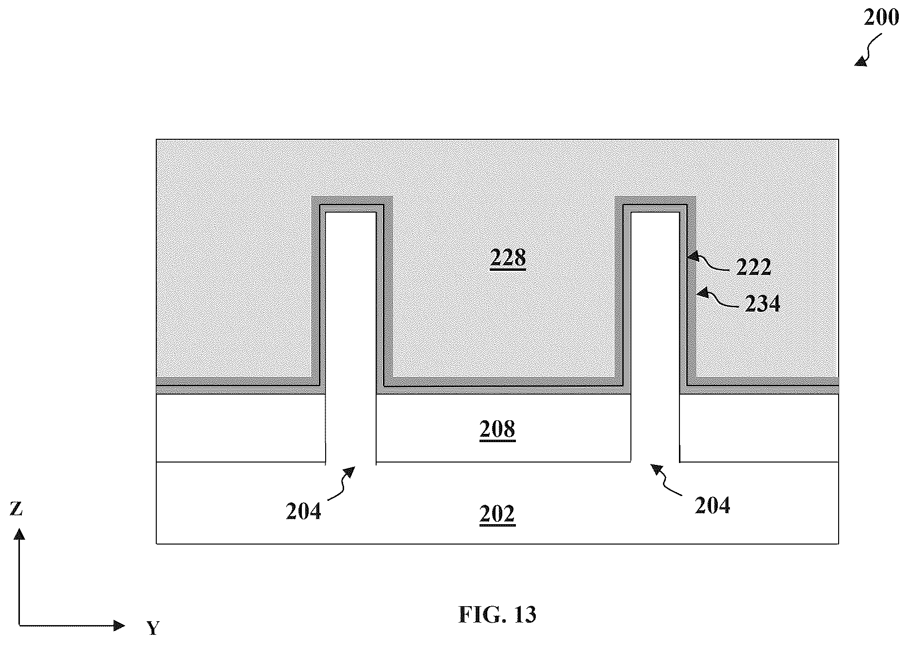 Patent US12414318 Figure 12 – Fabrication of field effect transistors with ferroelectric materials