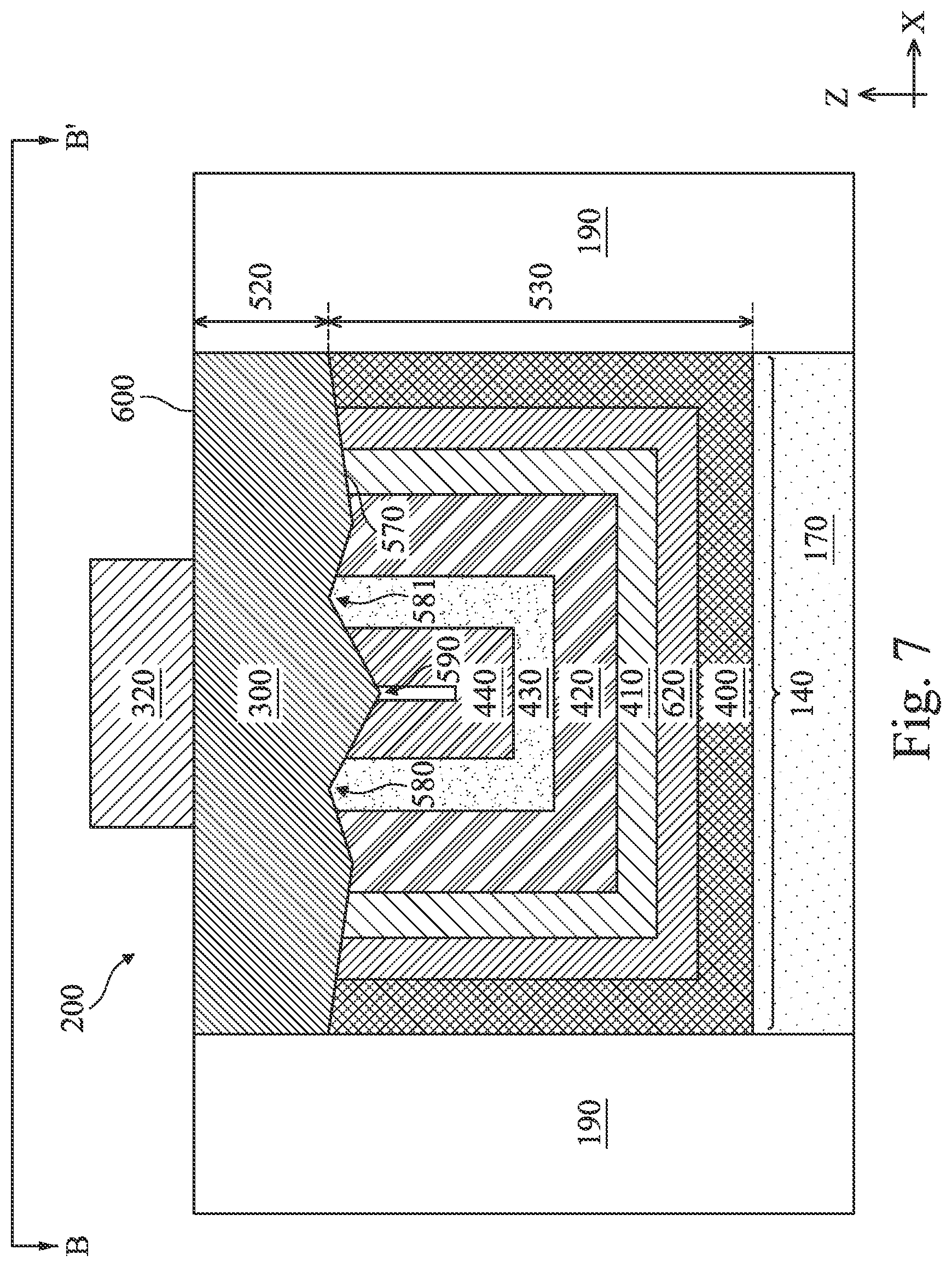 Patent US12414329 Figure 8 – Forming low-resistance capping layer over metal gate electrode