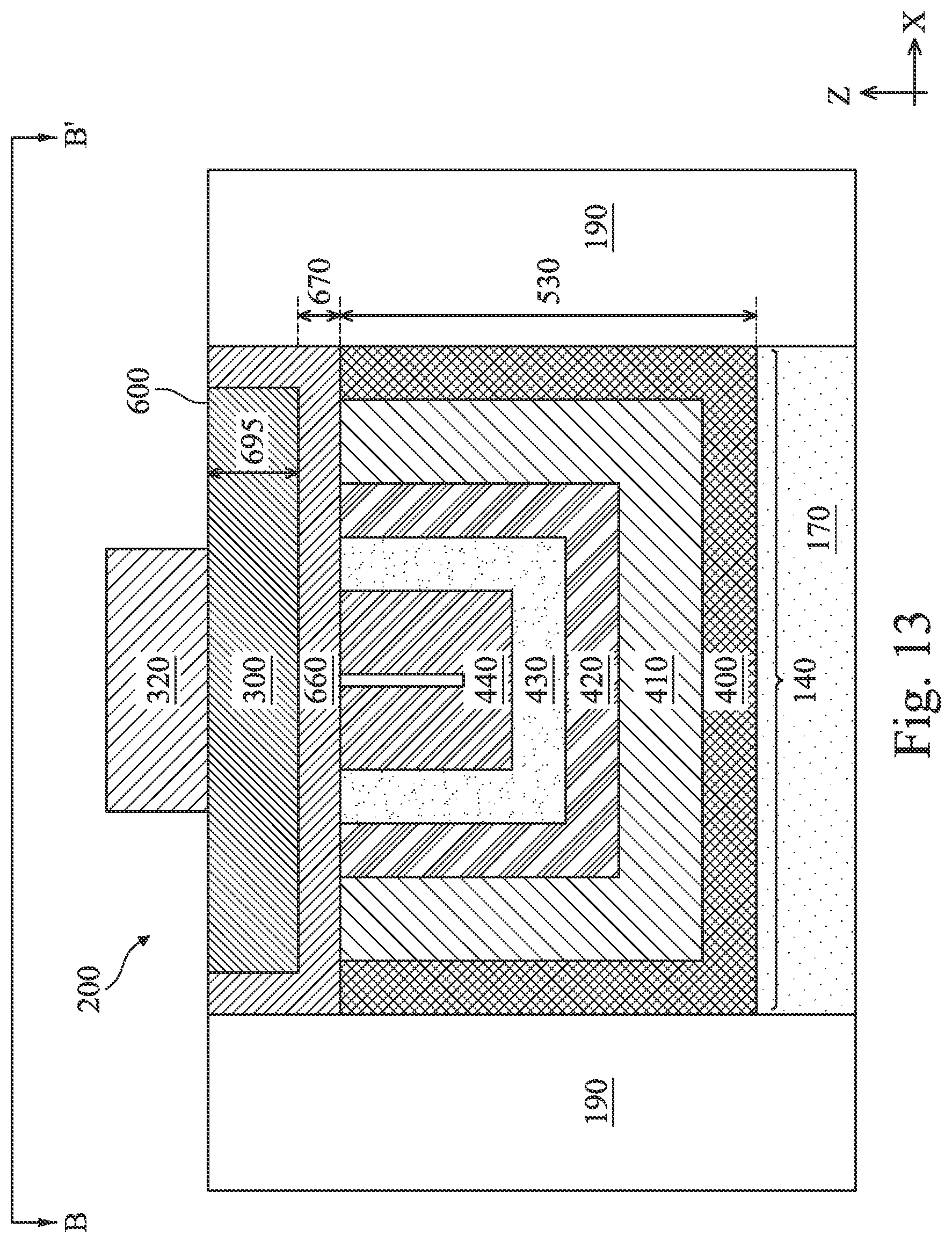 Patent US12414329 Figure 14 – Forming low-resistance capping layer over metal gate electrode