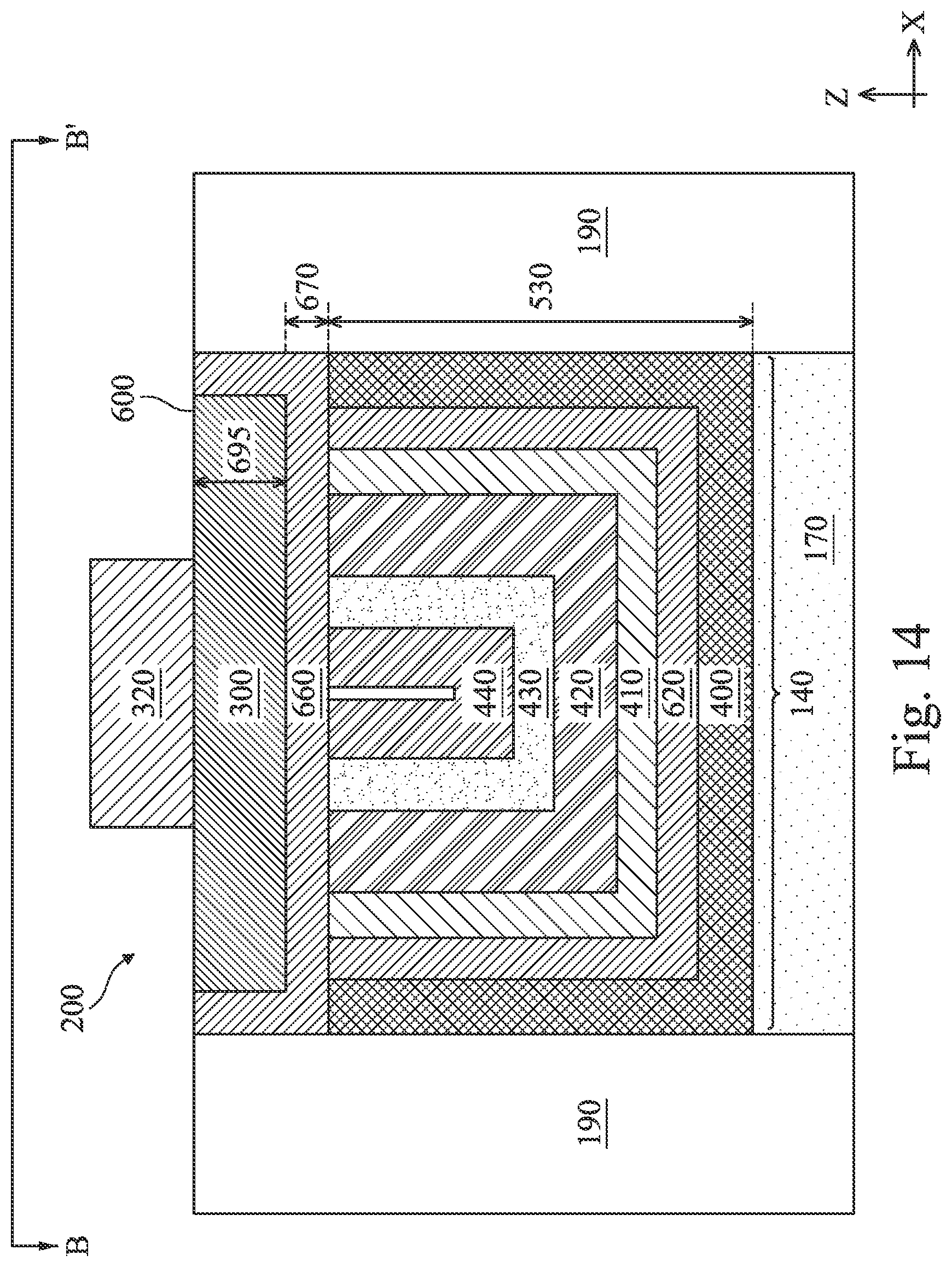 Patent US12414329 Figure 15 – Forming low-resistance capping layer over metal gate electrode