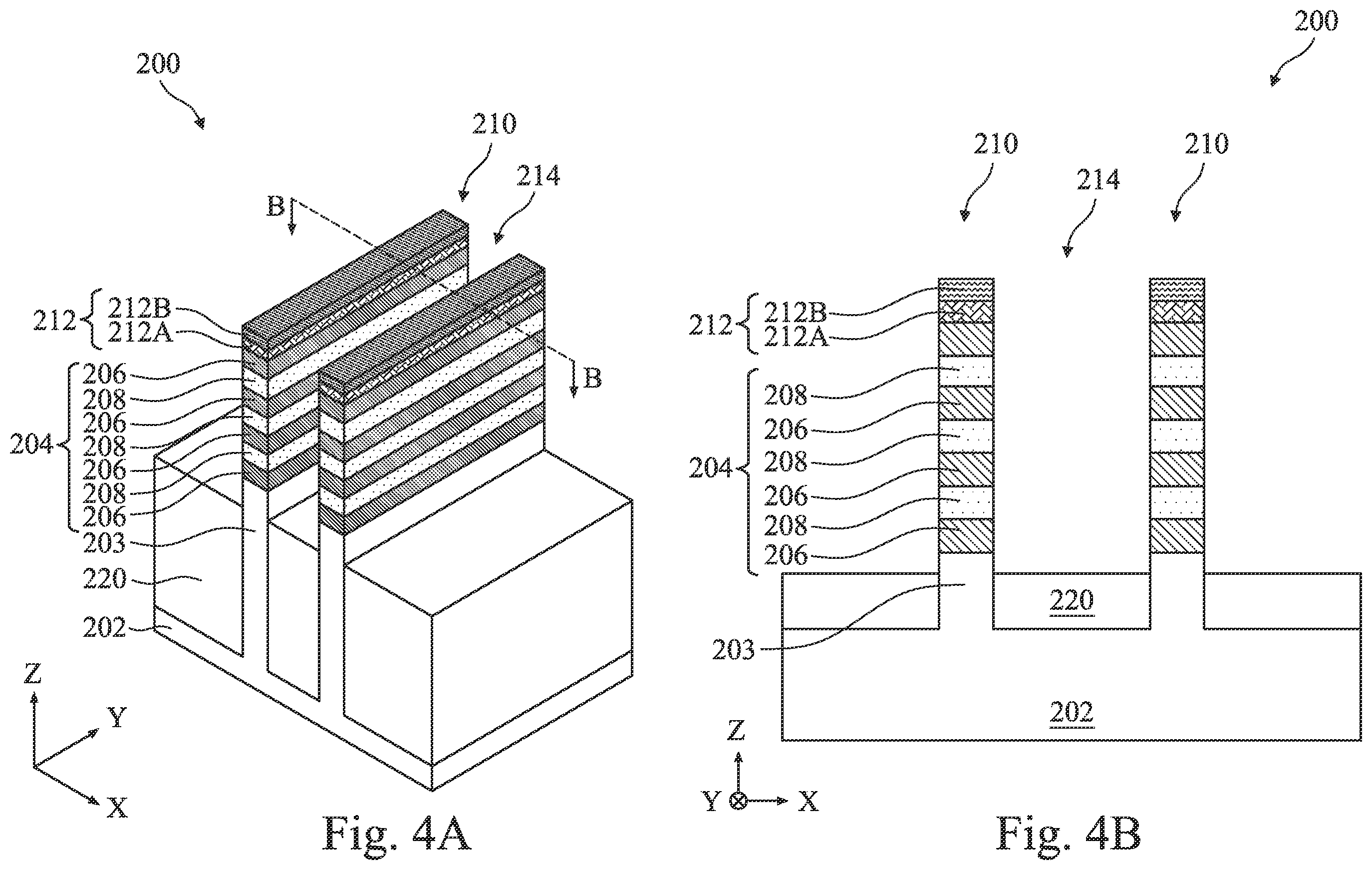 Patent US12414330 Figure 5 – Multi-gate device including semiconductor fin between dielectric fins and method of fabrication thereof