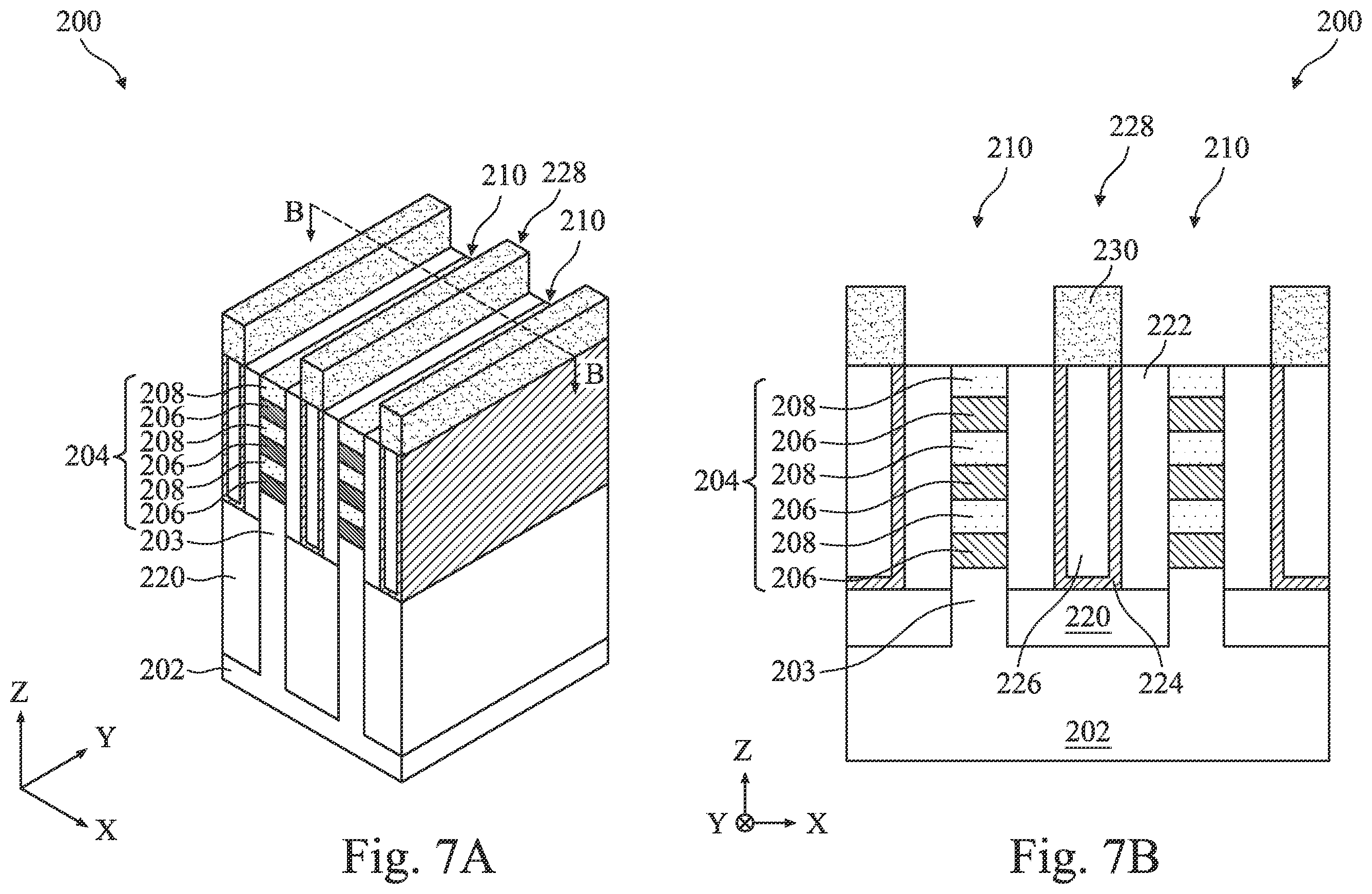 Patent US12414330 Figure 8 – Multi-gate device including semiconductor fin between dielectric fins and method of fabrication thereof