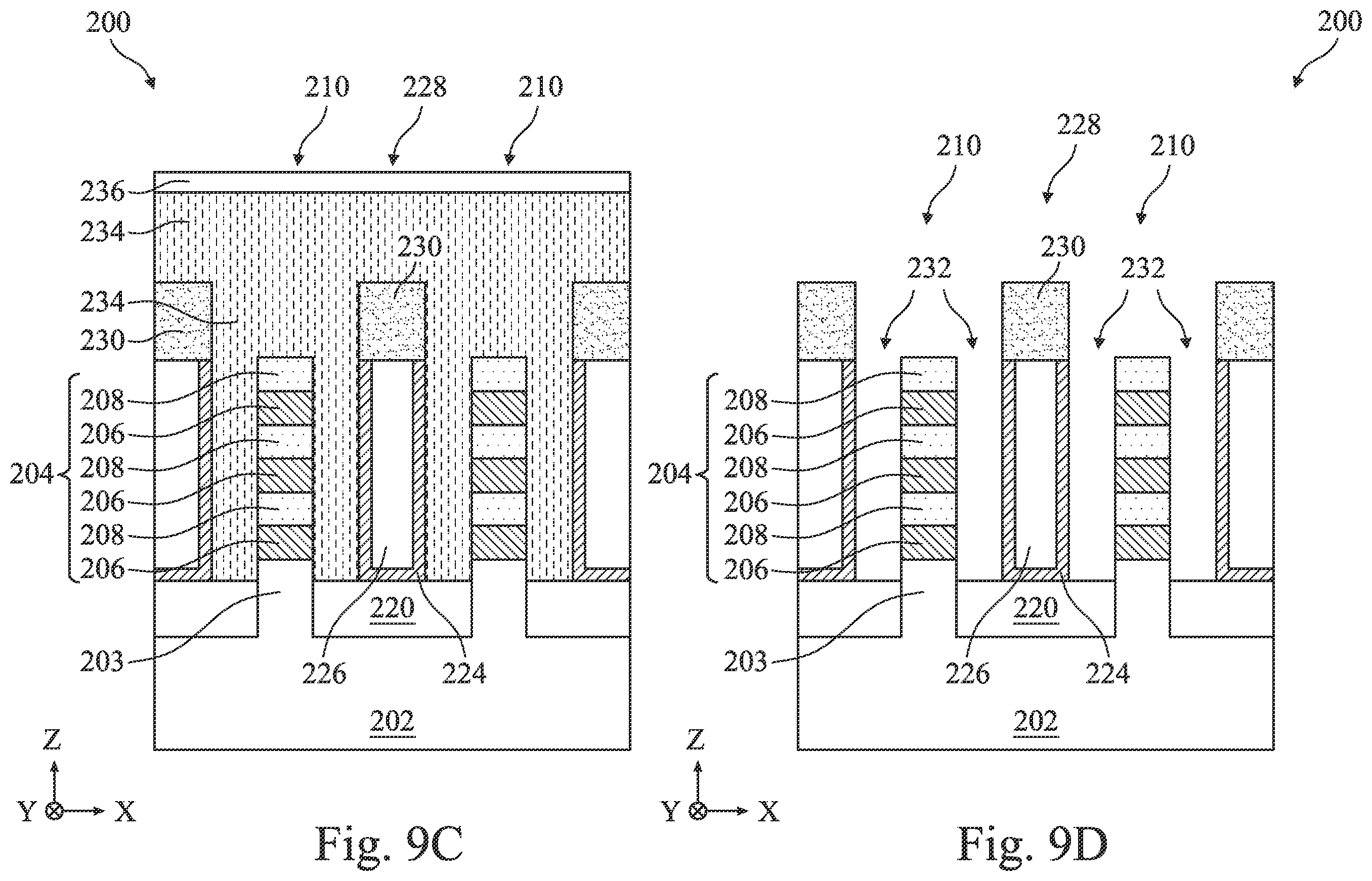 Patent US12414330 Figure 11 – Multi-gate device including semiconductor fin between dielectric fins and method of fabrication thereof