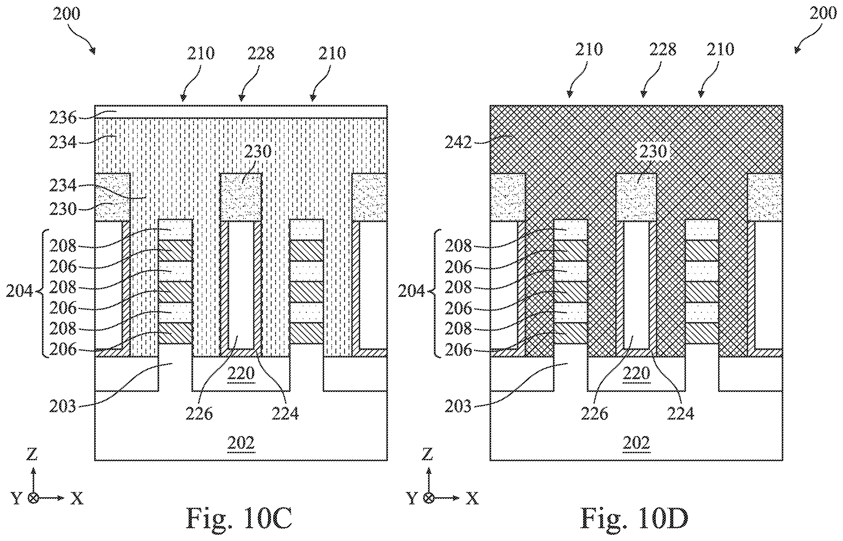 Patent US12414330 Figure 13 – Multi-gate device including semiconductor fin between dielectric fins and method of fabrication thereof