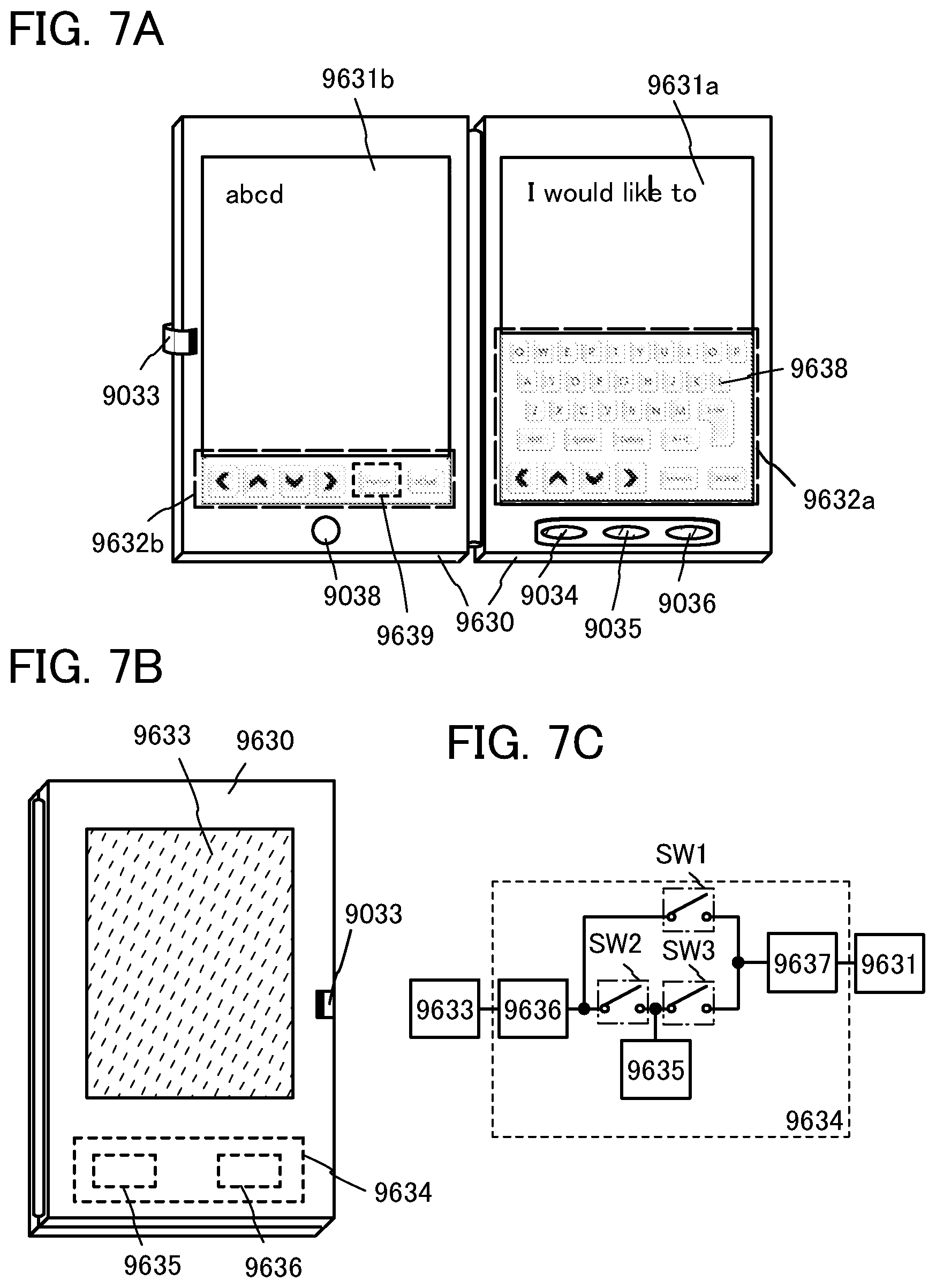 Patent US12414335 Figure 7 – Semiconductor device comprising conductive layers functioning as first and second gate electrodes of a transistor