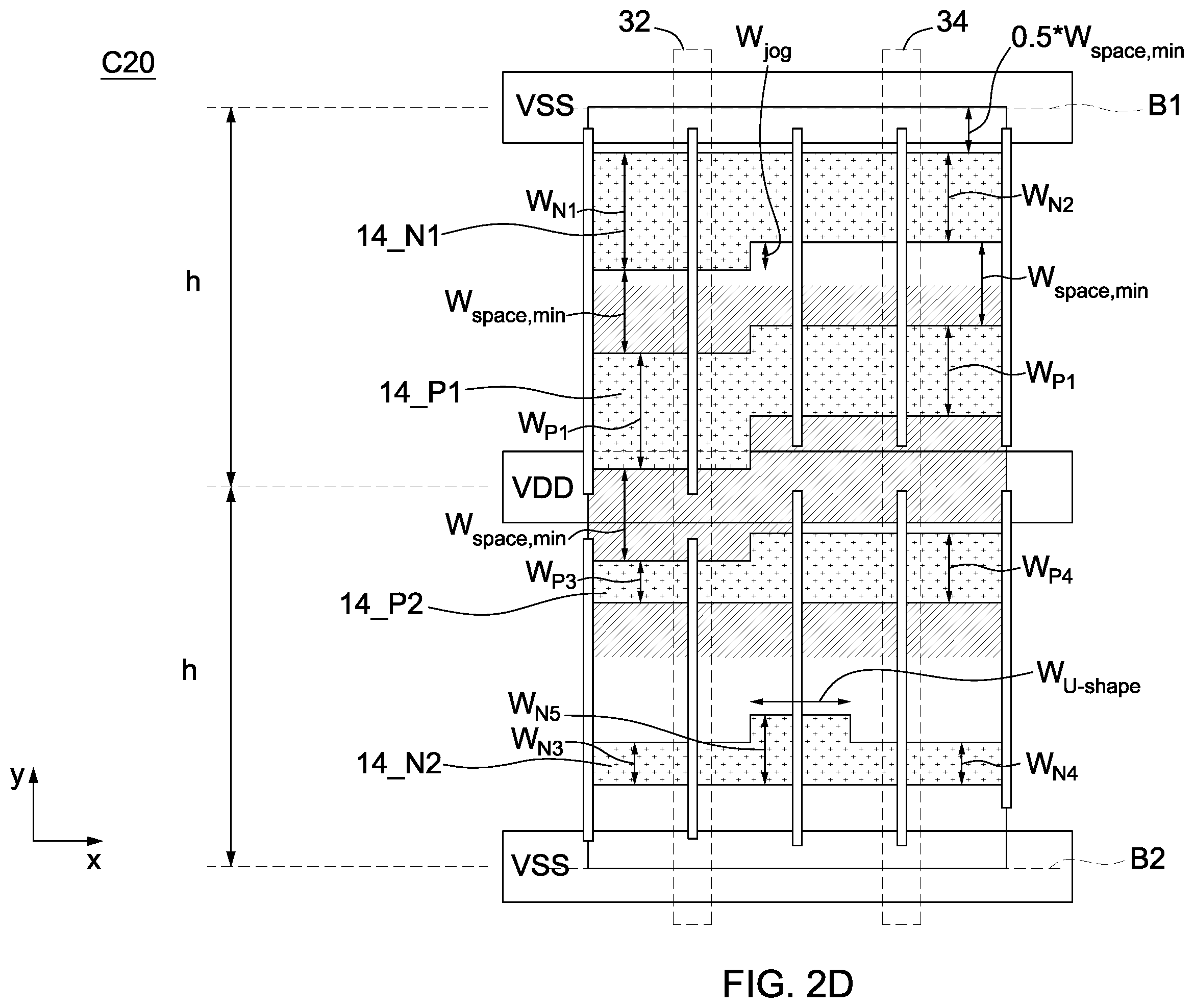 Patent US12414344 Figure 6 – Semiconductor device having active regions of different dimensions and method of manufacturing the same