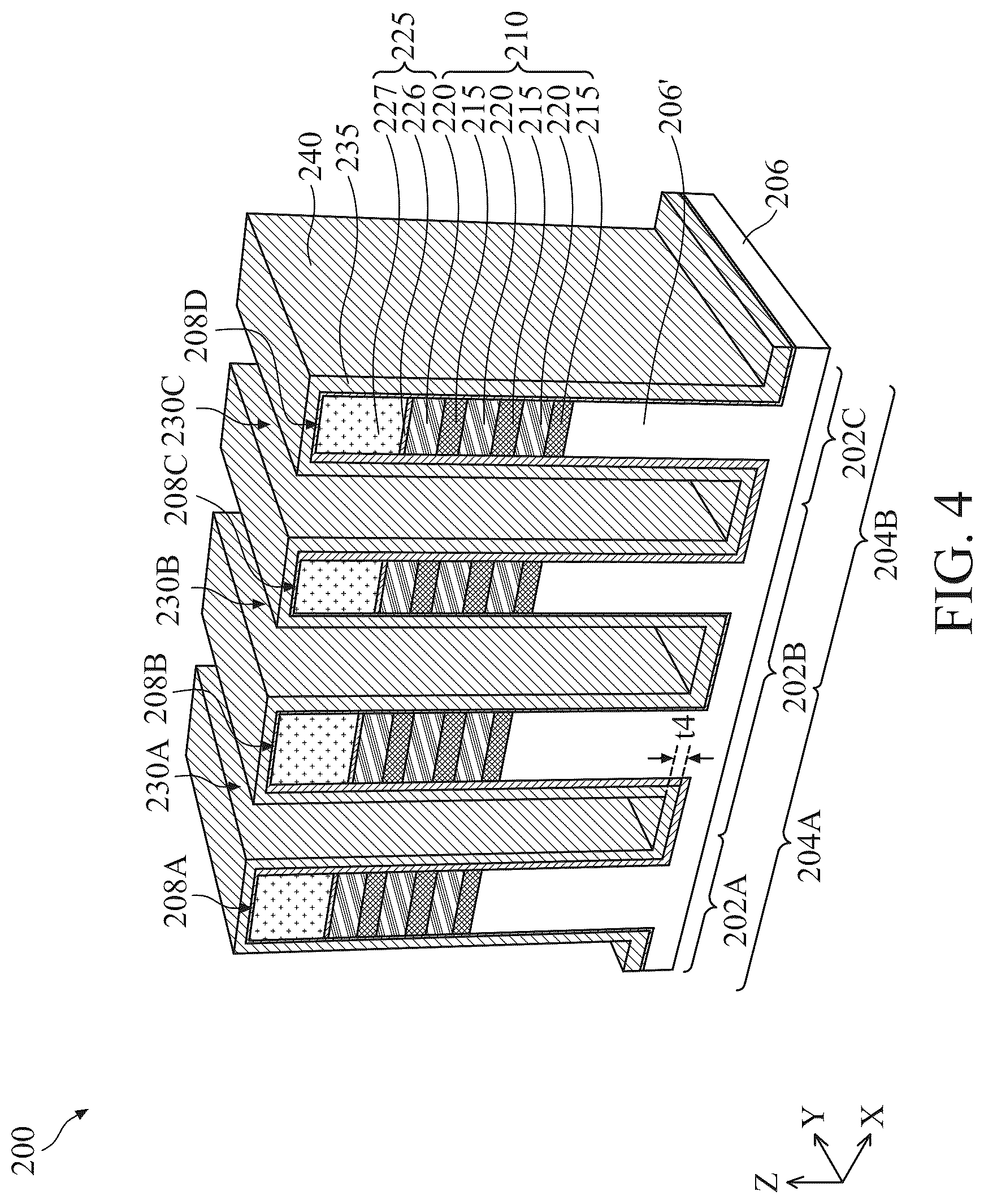 Patent US12414357 Figure 4 – Self-aligned metal gate for multigate device