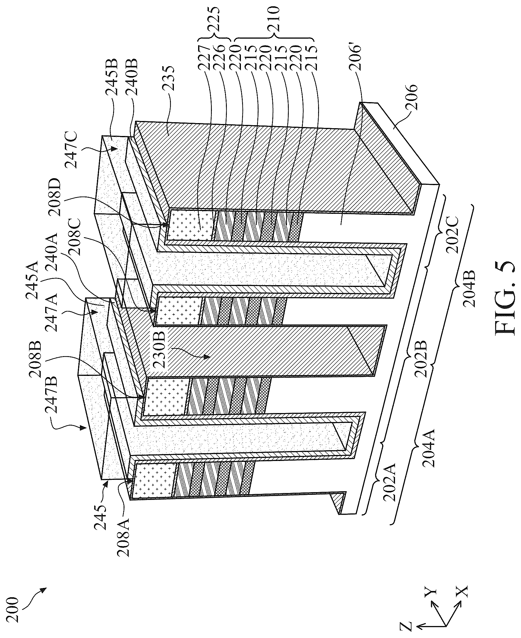 Patent US12414357 Figure 5 – Self-aligned metal gate for multigate device