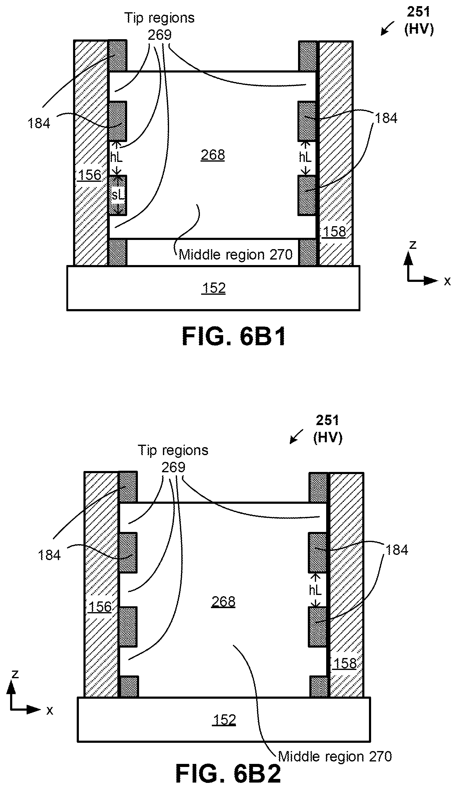 Patent US12414366 Figure 17 – Co-integration of high voltage (HV) and low voltage (LV) transistor structures, using channel height and spacing modulation