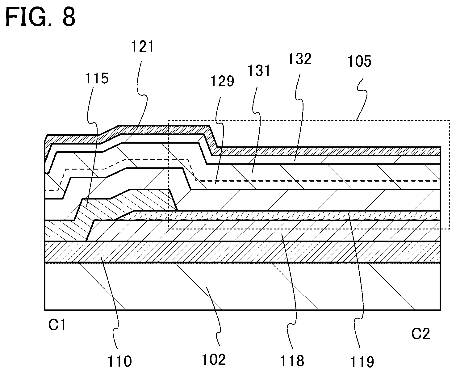 Patent US12414371 Figure 8 – Semiconductor device and manufacturing method thereof