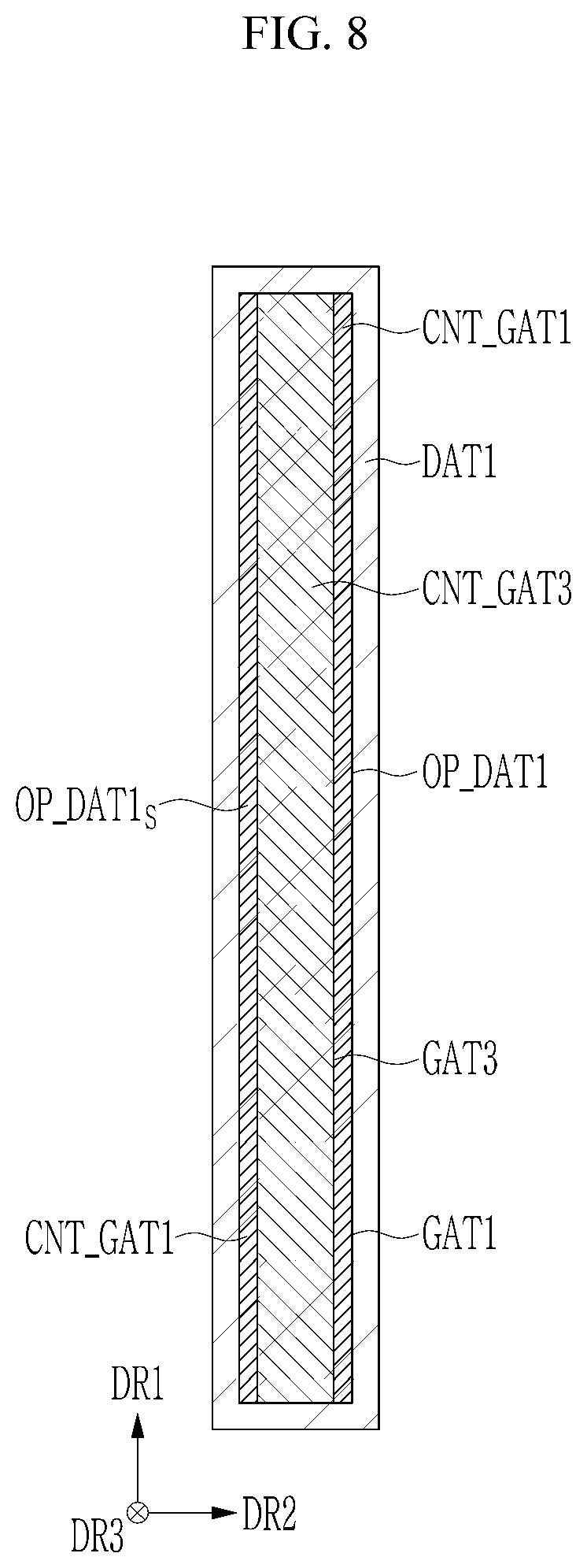 Patent US12414373 Figure 8 – Display device