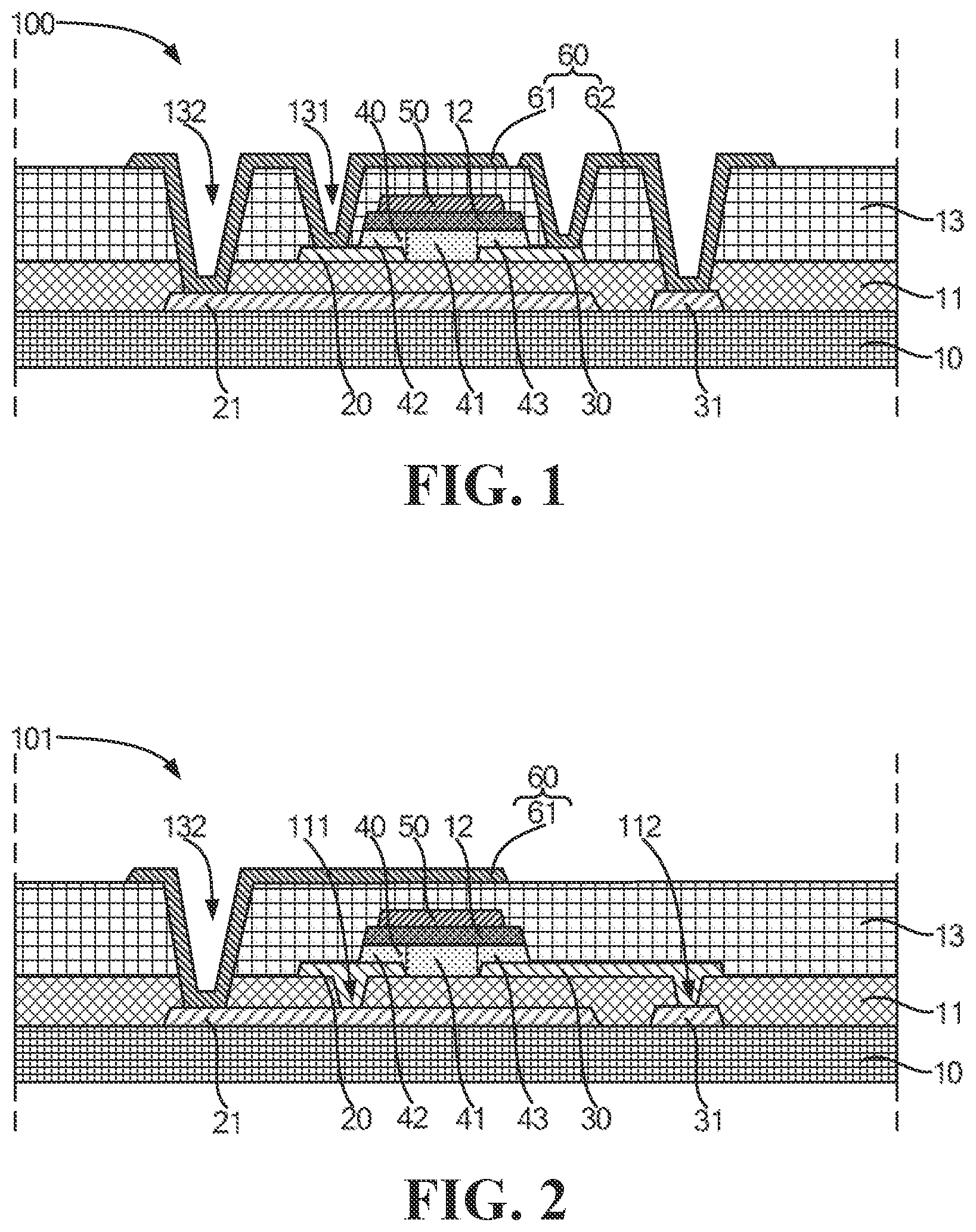 Patent US12414375 Figure 1 – Driving substrate, method for fabricating same, and display panel