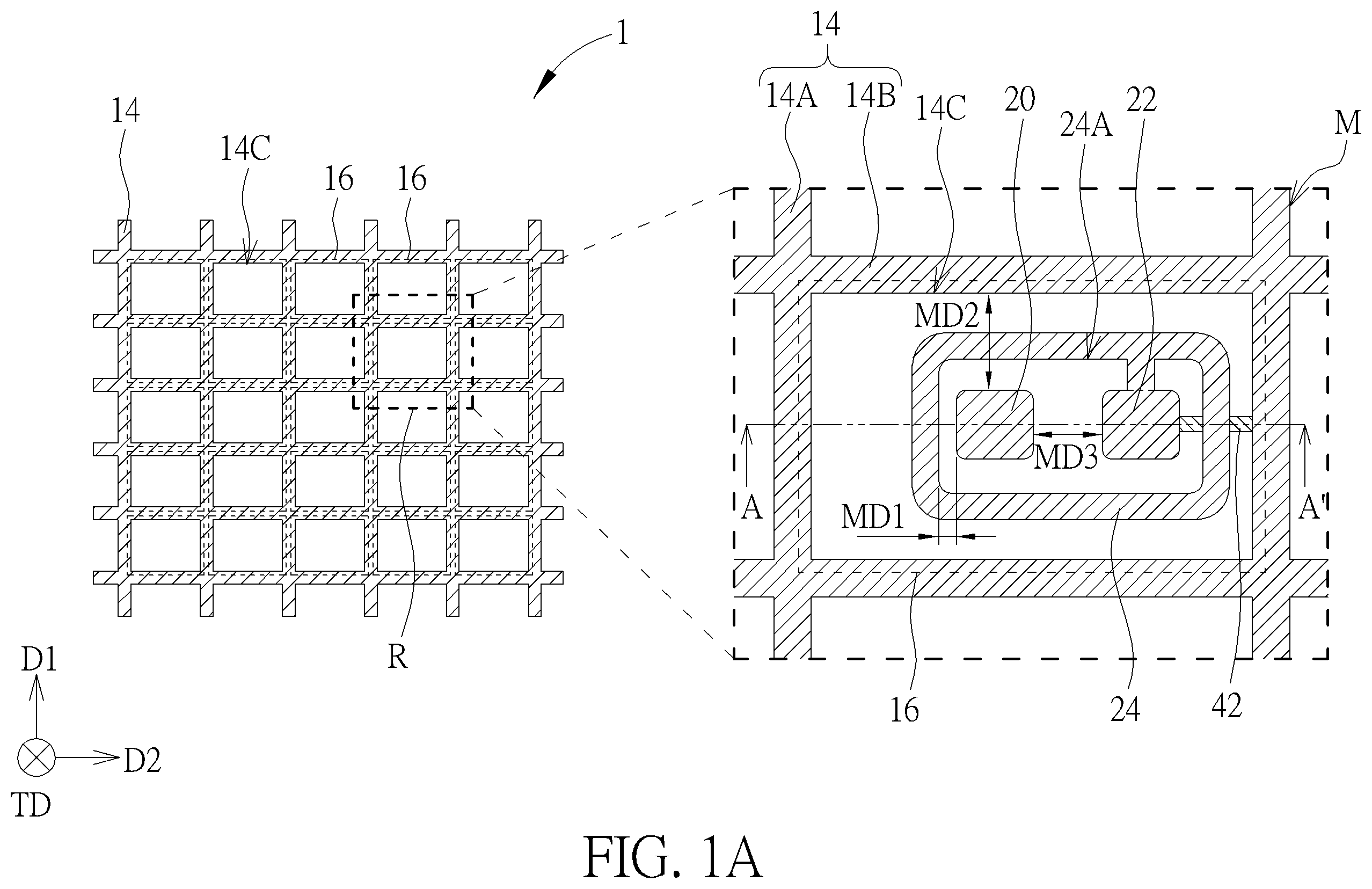 Patent US12414377 Figure 1 – Electronic device