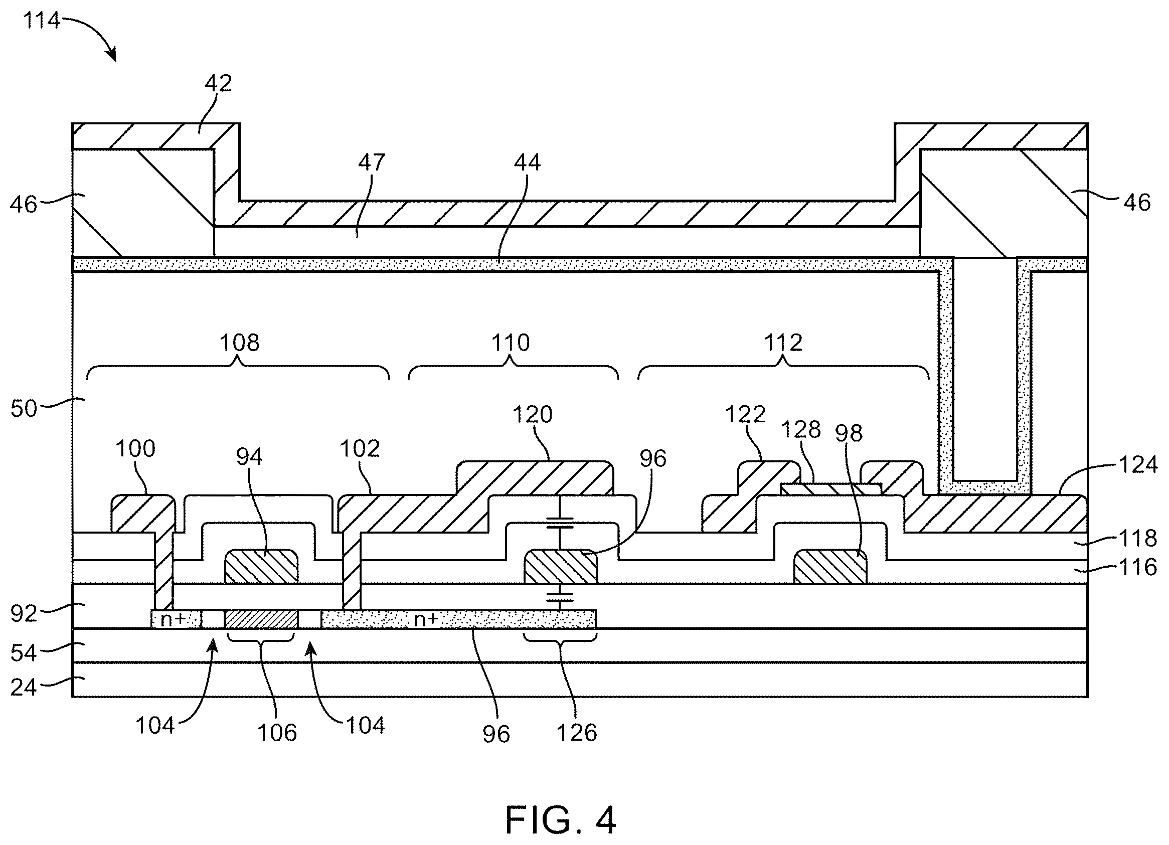 Patent US12414378 Figure 4 – Displays with silicon and semiconducting oxide thin-film transistors