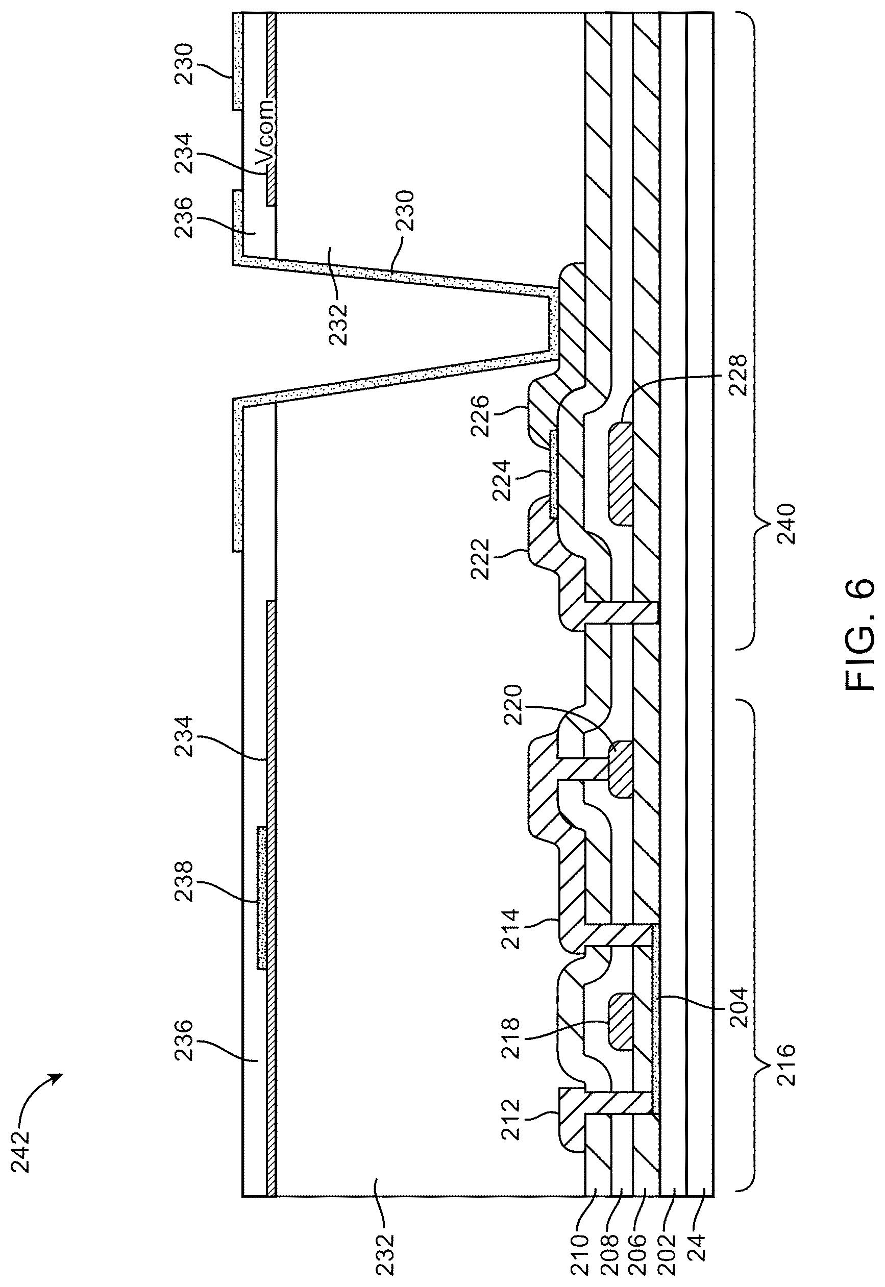Patent US12414378 Figure 6 – Displays with silicon and semiconducting oxide thin-film transistors