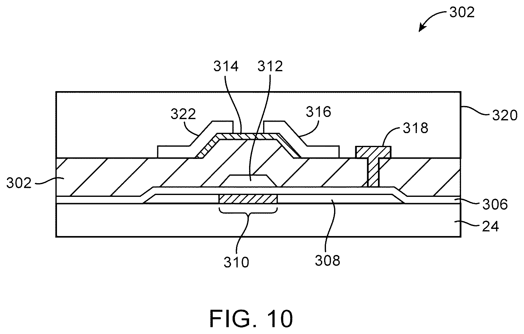 Patent US12414378 Figure 10 – Displays with silicon and semiconducting oxide thin-film transistors