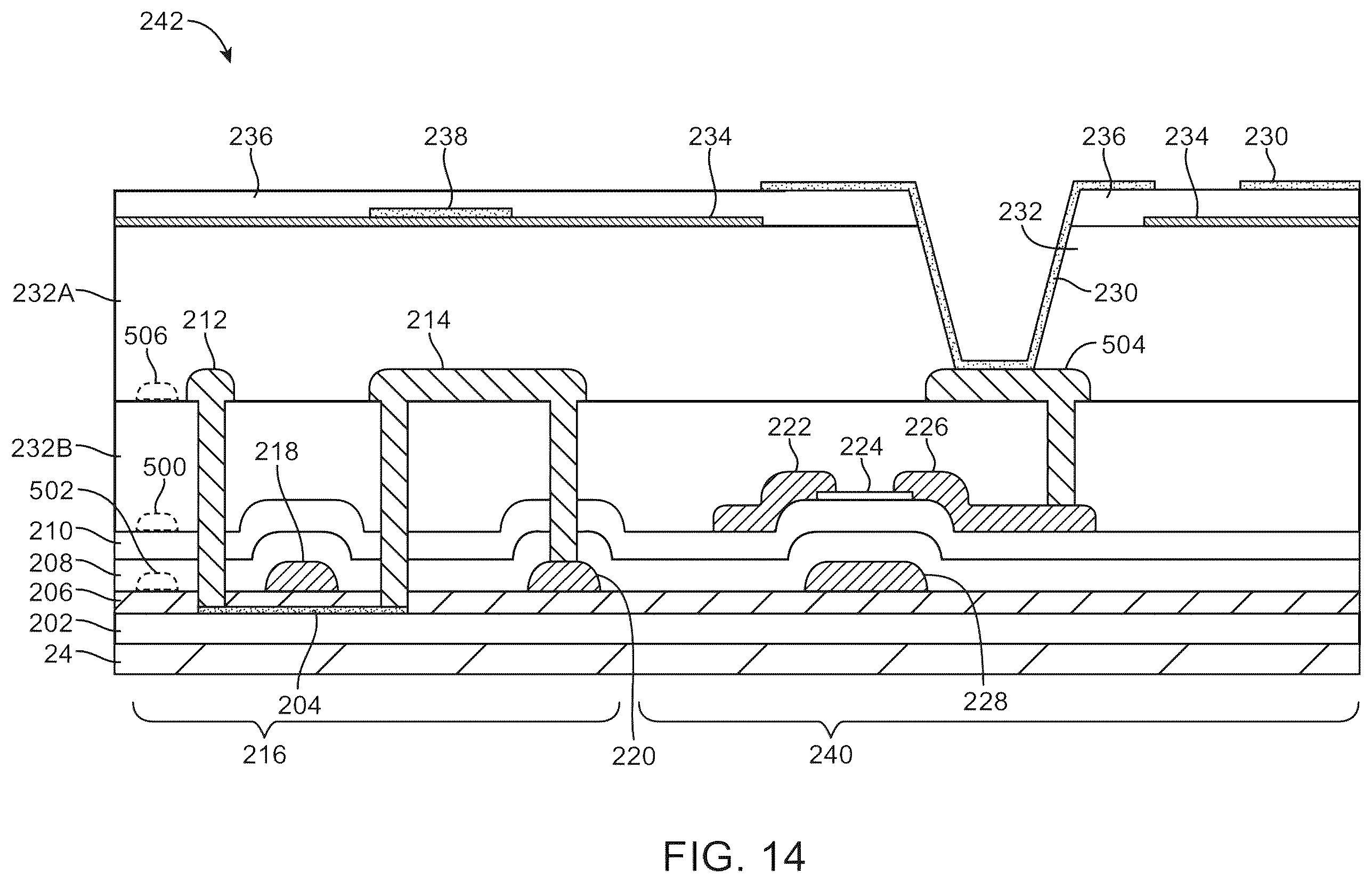 Patent US12414378 Figure 13 – Displays with silicon and semiconducting oxide thin-film transistors