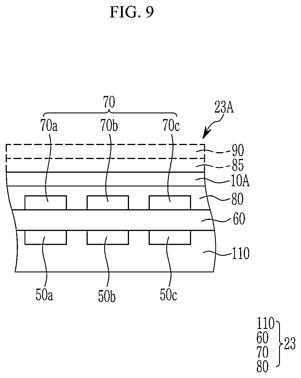 Patent US12414394 Figure 9 – Combination structures and optical filters and image sensors and camera modules and electronic devices