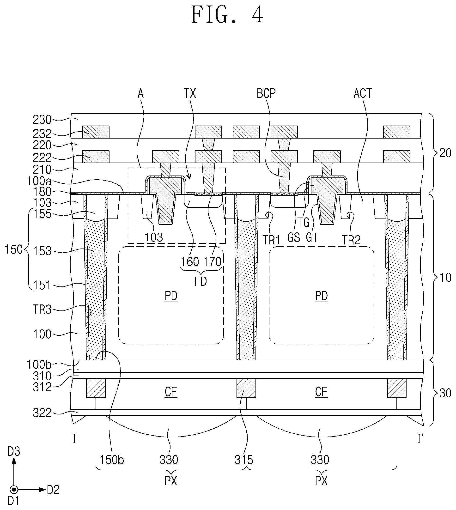 Patent US12414398 Figure 4 – Image sensor