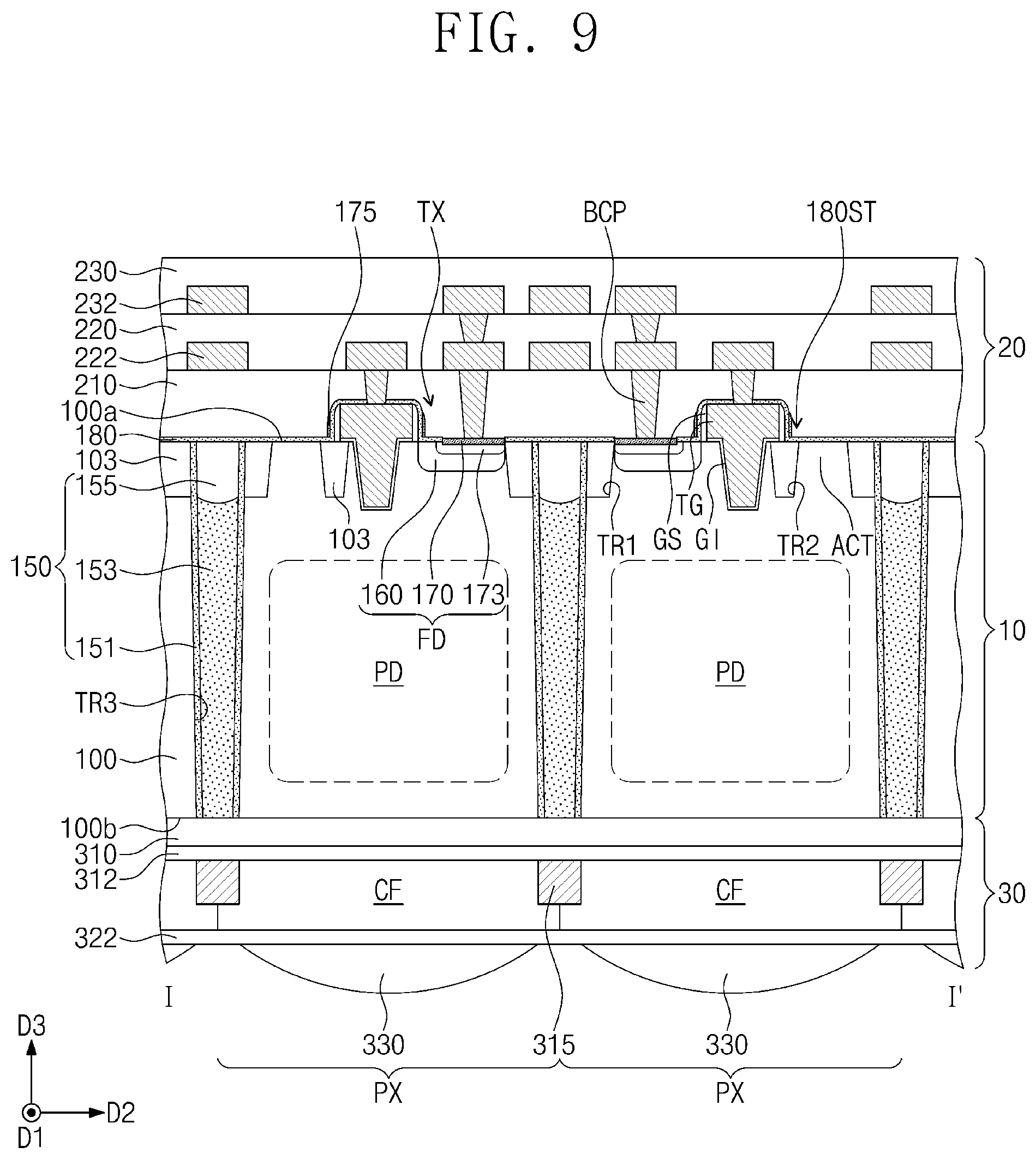 Patent US12414398 Figure 9 – Image sensor