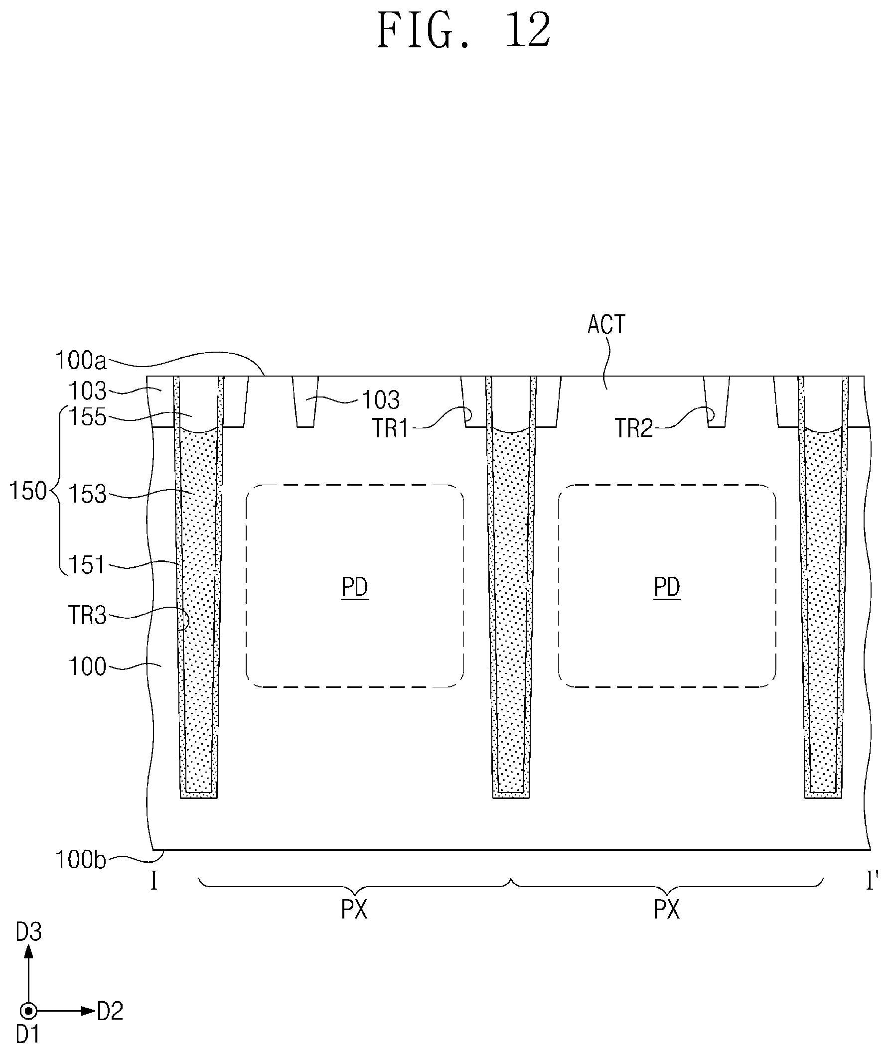 Patent US12414398 Figure 12 – Image sensor