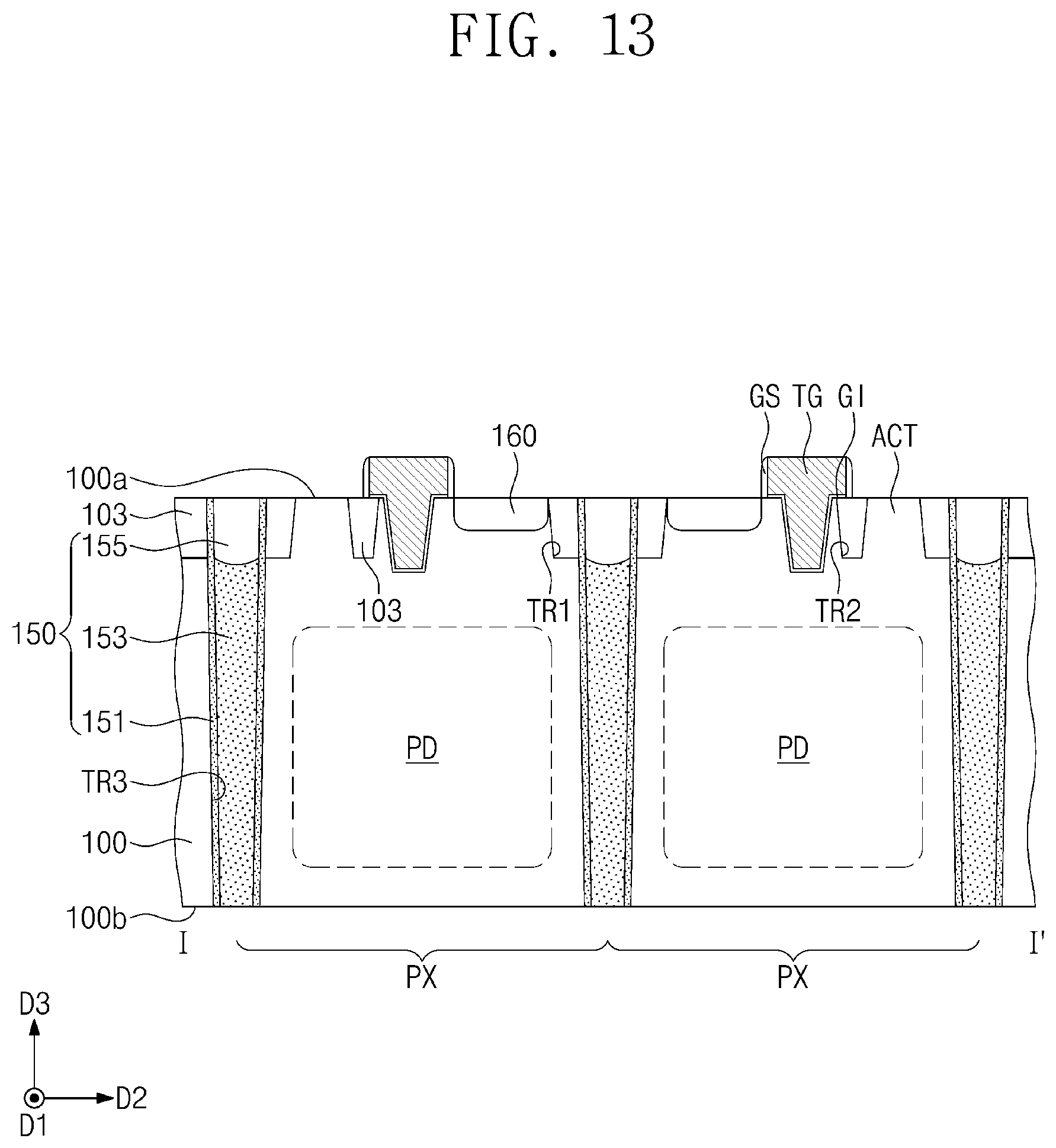 Patent US12414398 Figure 13 – Image sensor