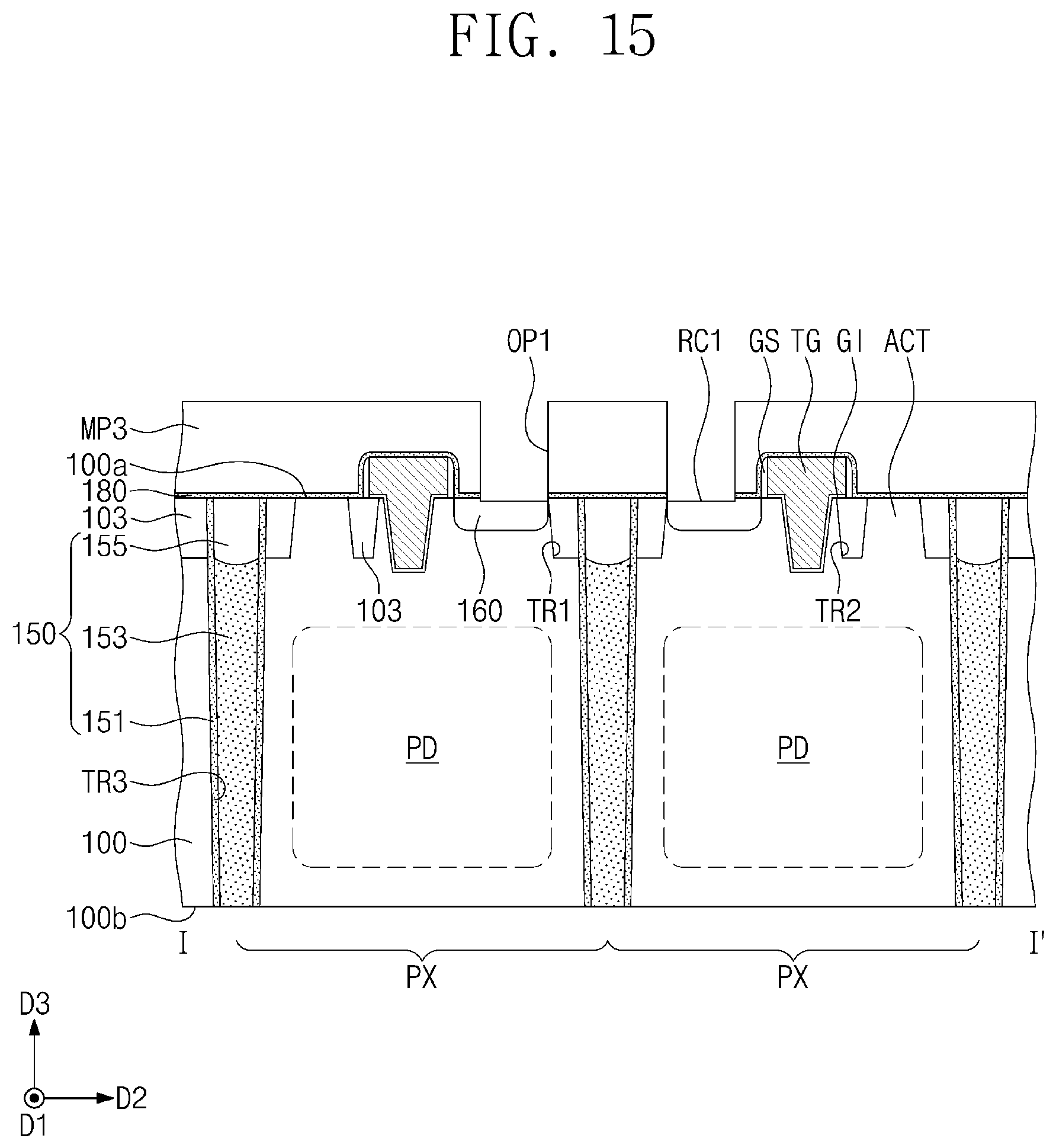 Patent US12414398 Figure 15 – Image sensor