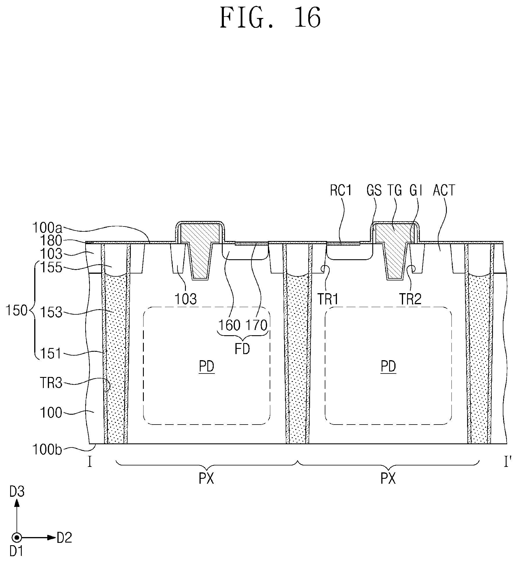 Patent US12414398 Figure 16 – Image sensor