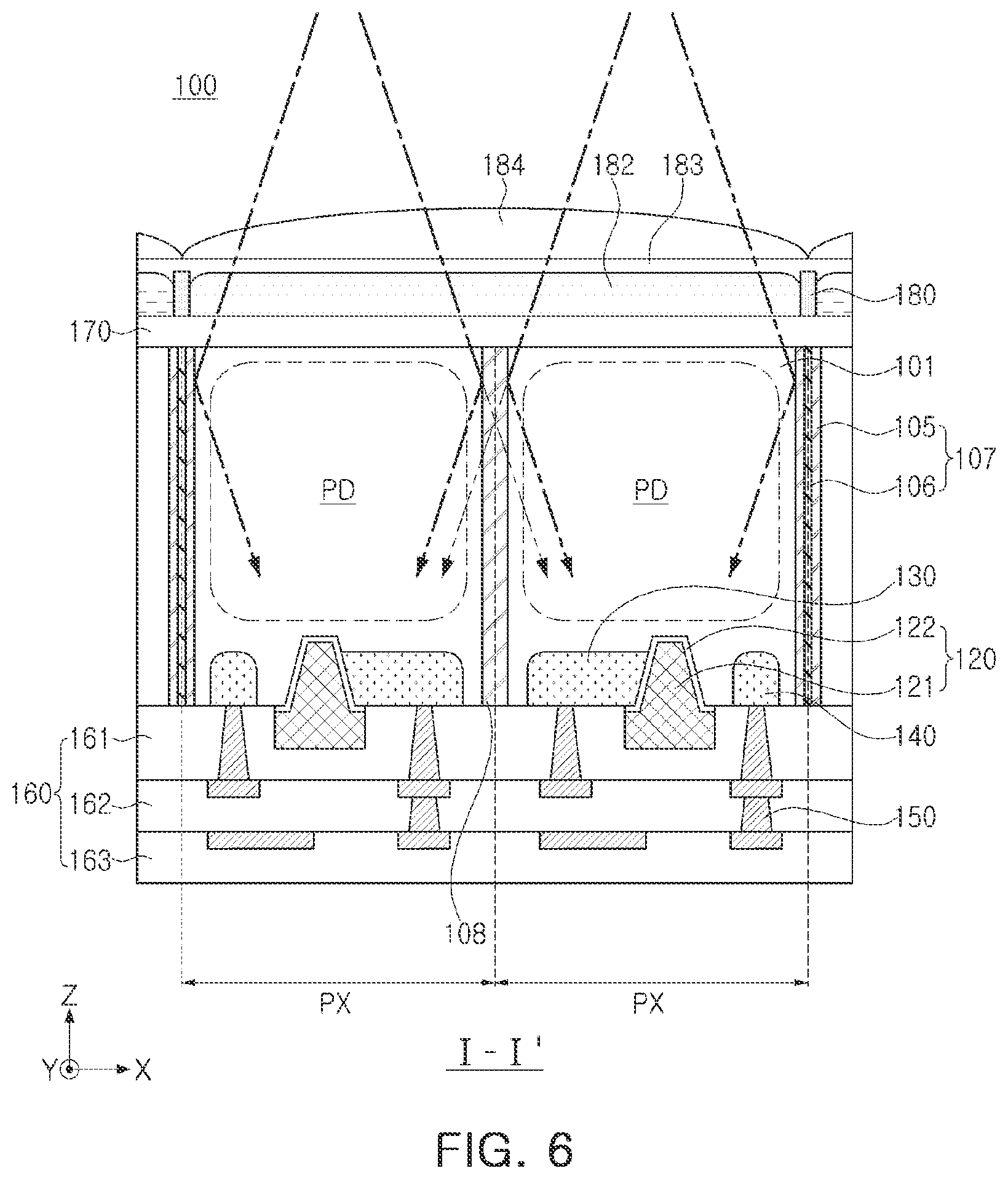 Patent US12414399 Figure 6 – Image sensor