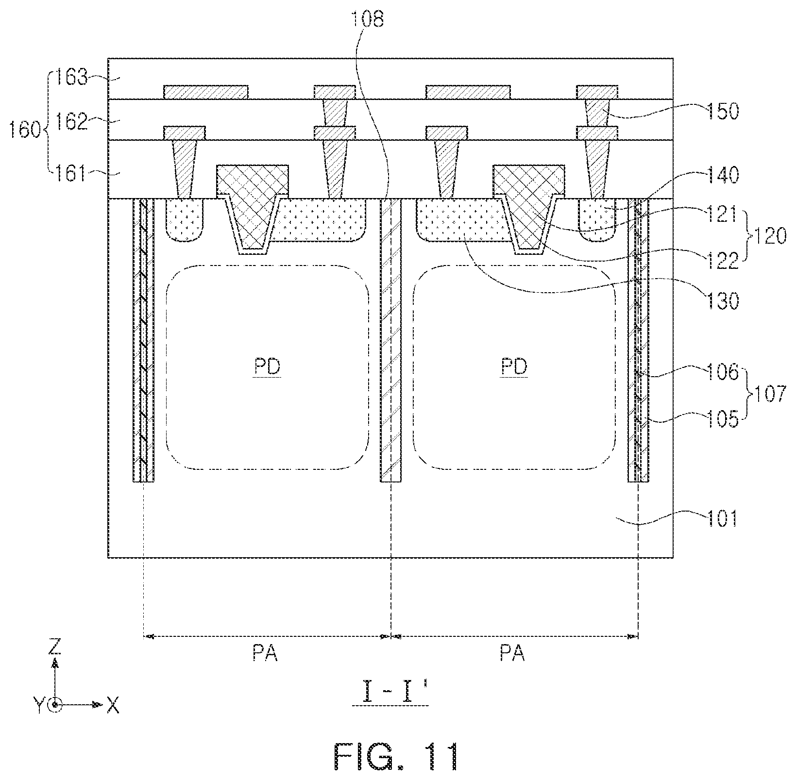 Patent US12414399 Figure 10 – Image sensor
