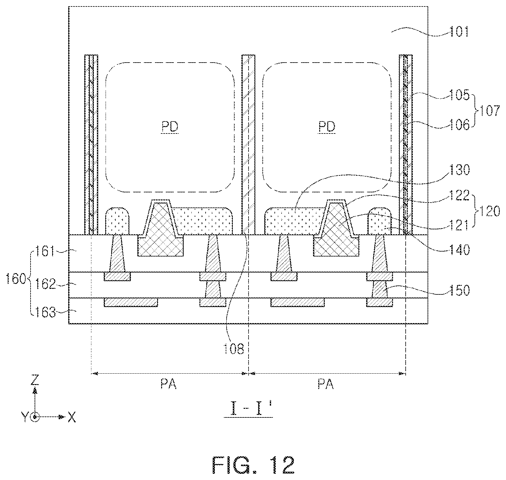 Patent US12414399 Figure 11 – Image sensor