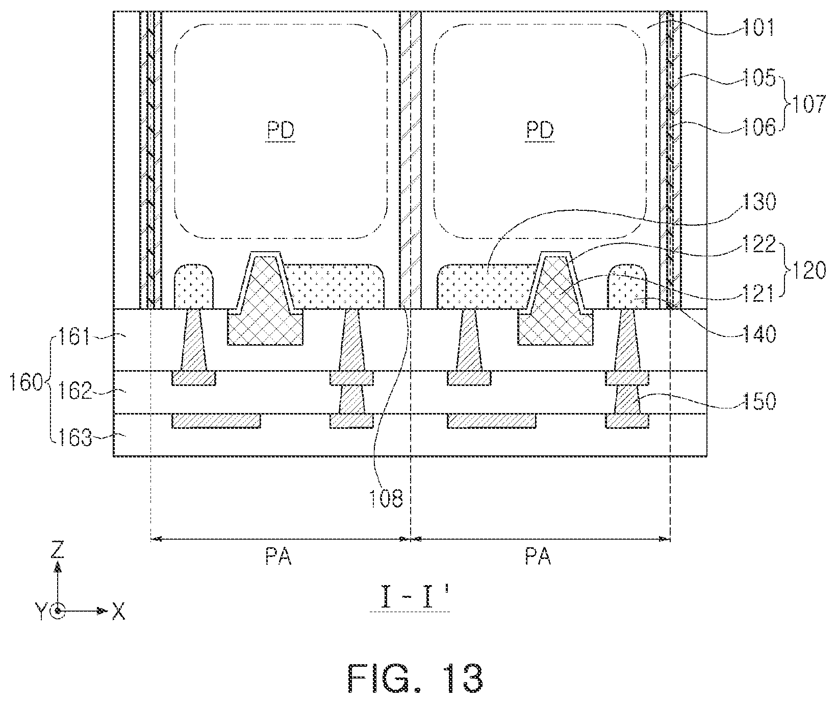 Patent US12414399 Figure 12 – Image sensor