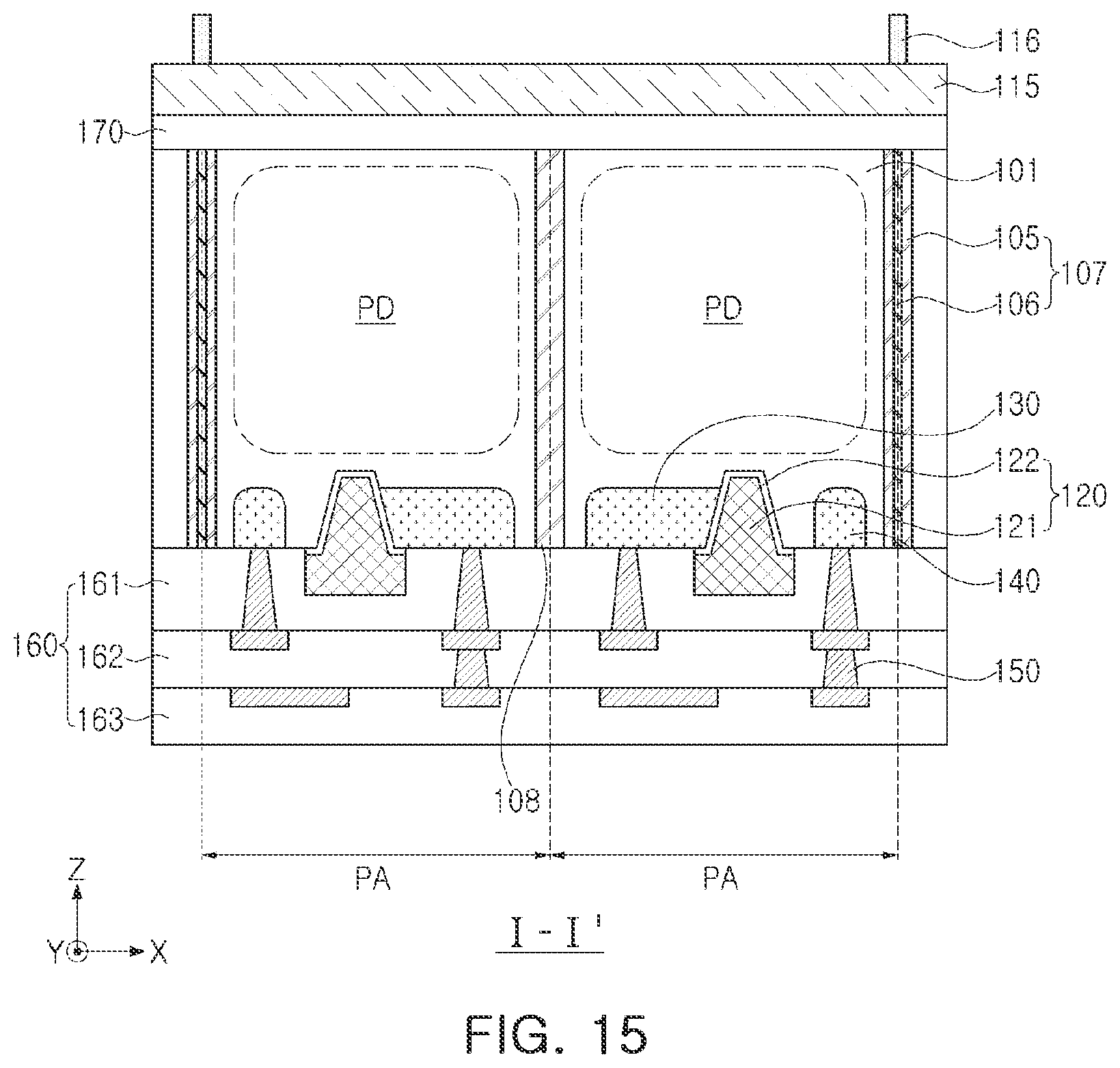 Patent US12414399 Figure 14 – Image sensor