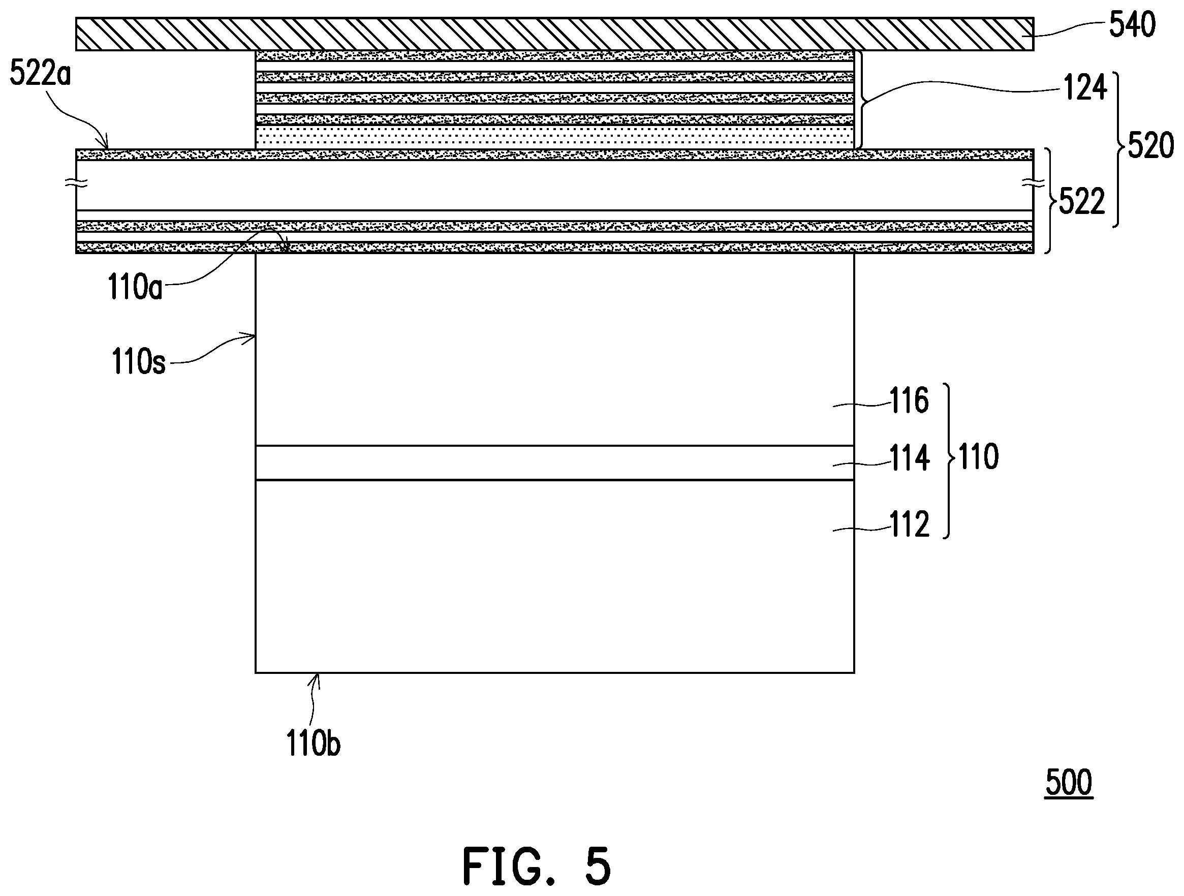 Patent US12414407 Figure 5 – Light-emitting element and display panel including a light guide structure to improve optical quality