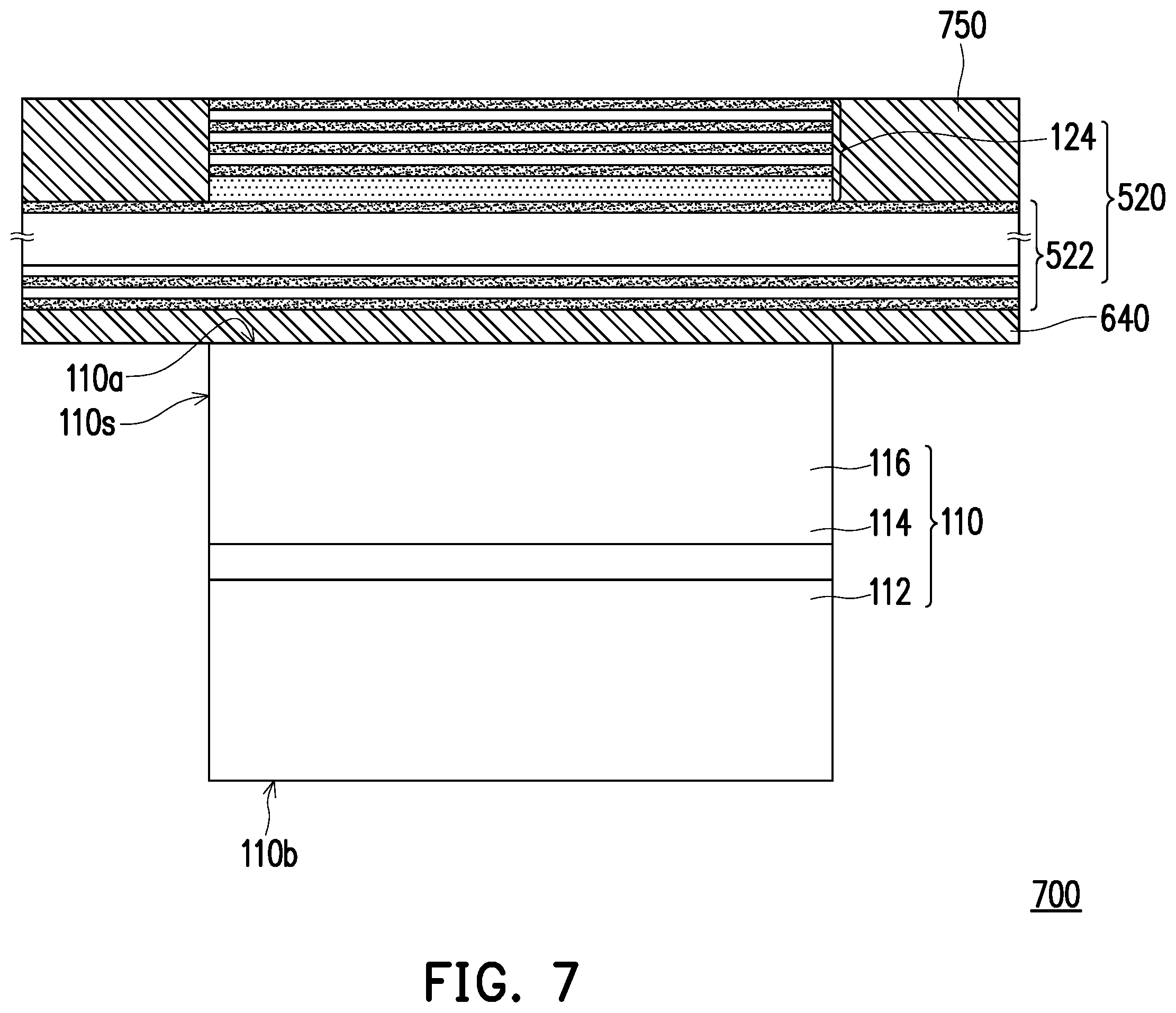 Patent US12414407 Figure 7 – Light-emitting element and display panel including a light guide structure to improve optical quality