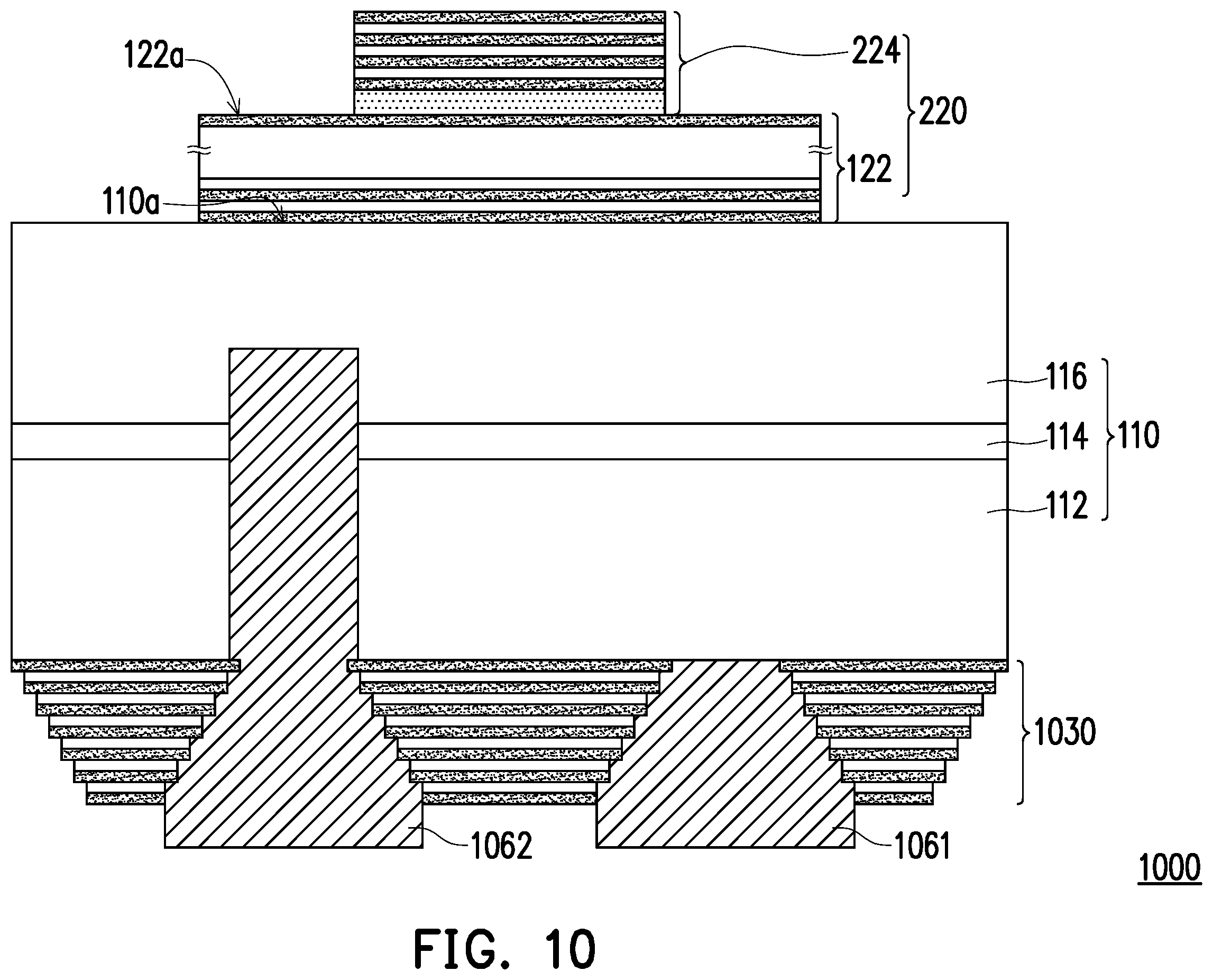 Patent US12414407 Figure 10 – Light-emitting element and display panel including a light guide structure to improve optical quality