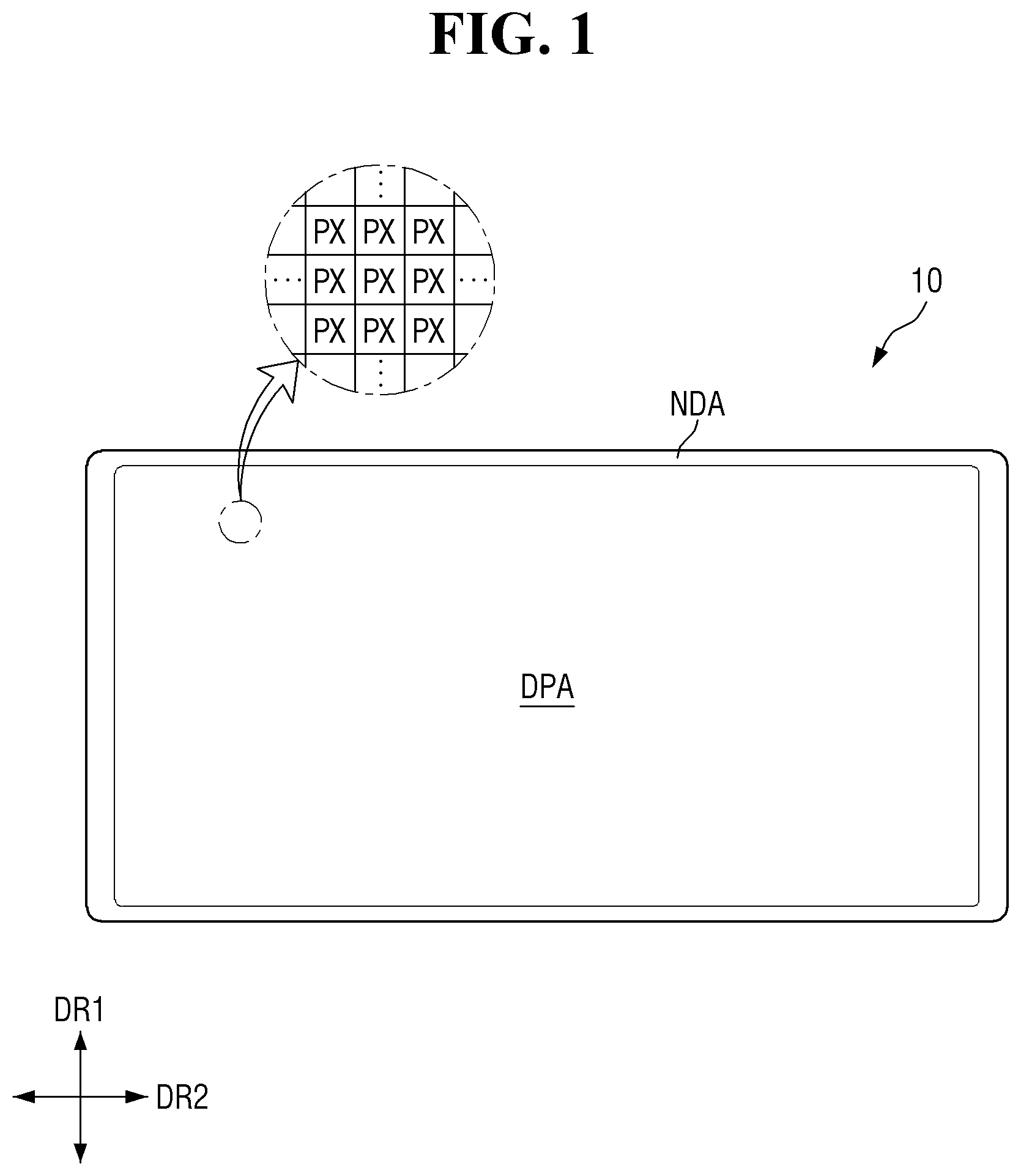 Patent US12414409 Figure 1 – Display device and method for fabricating the same