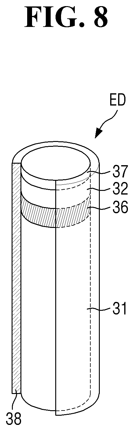 Patent US12414409 Figure 8 – Display device and method for fabricating the same