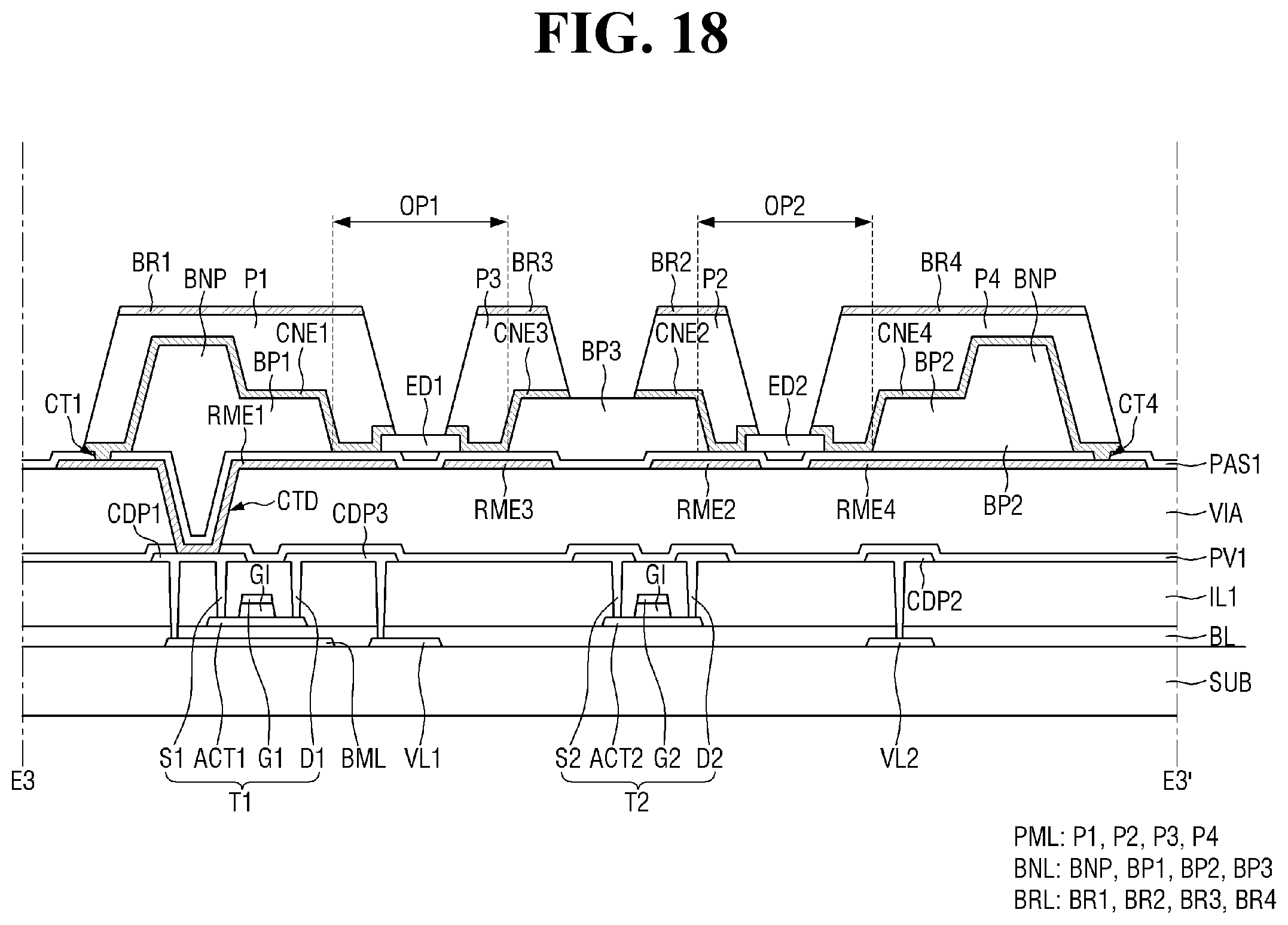 Patent US12414409 Figure 18 – Display device and method for fabricating the same