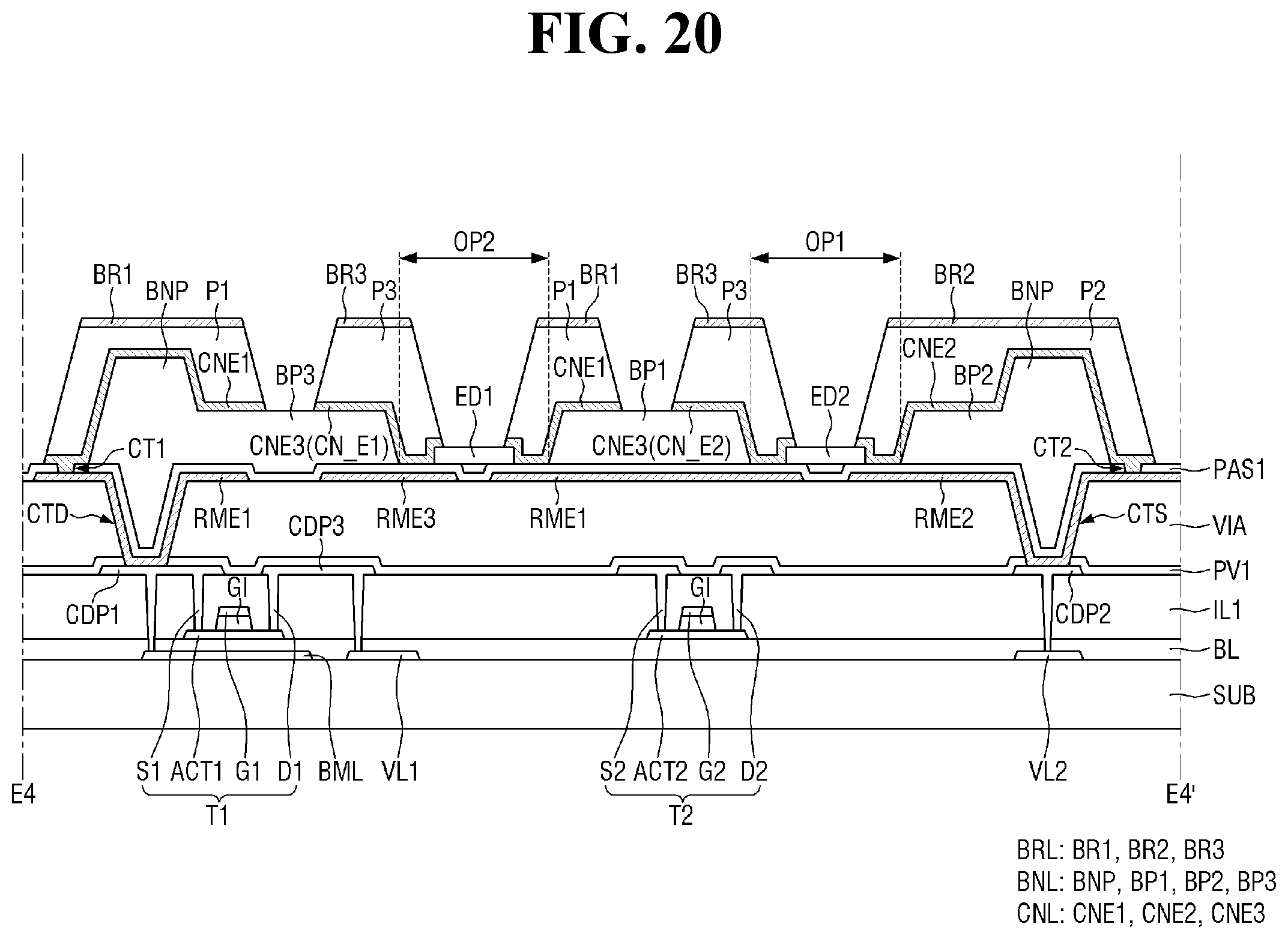 Patent US12414409 Figure 20 – Display device and method for fabricating the same